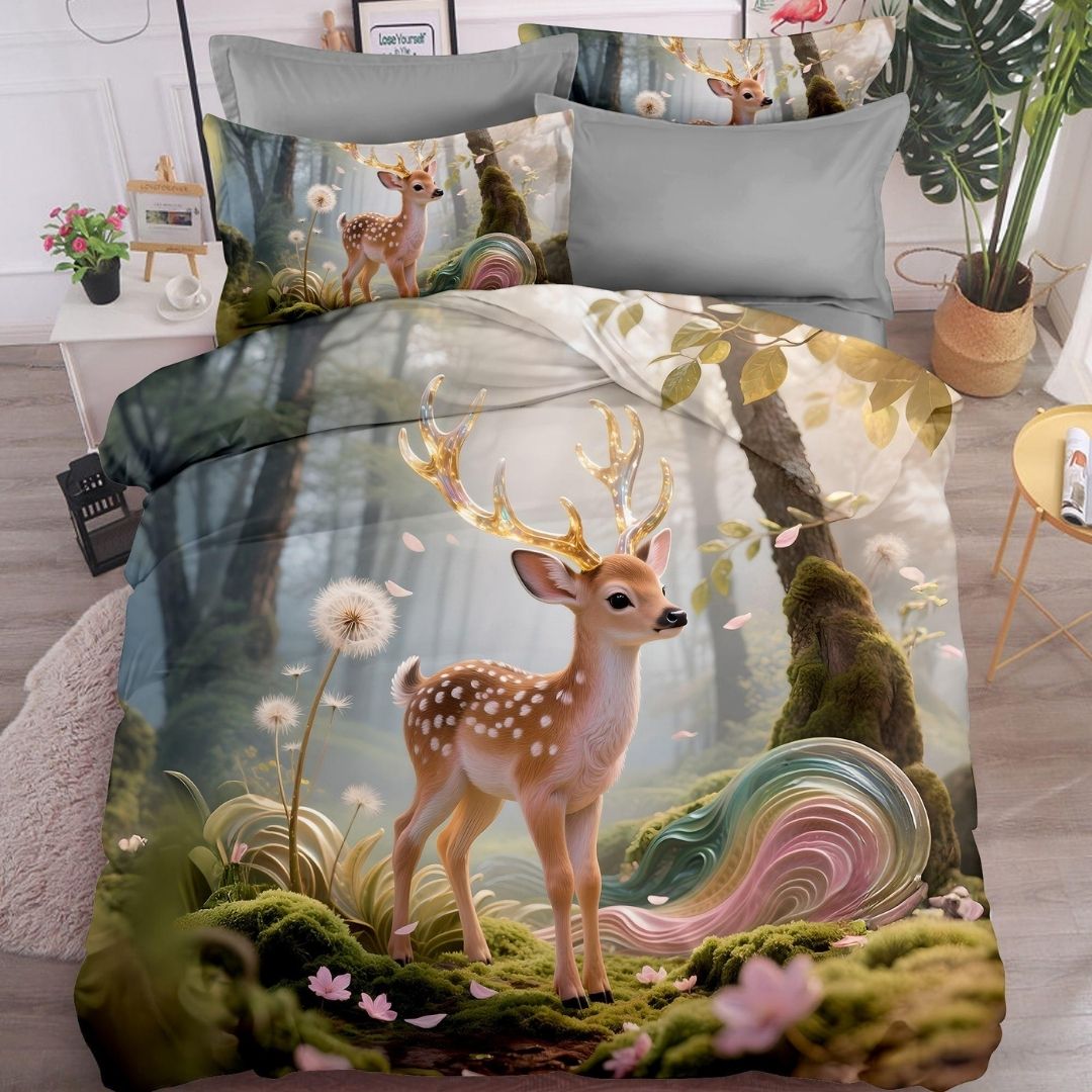 11D Printed King Size Bedsheet — Super Soft 360-Day Comfort