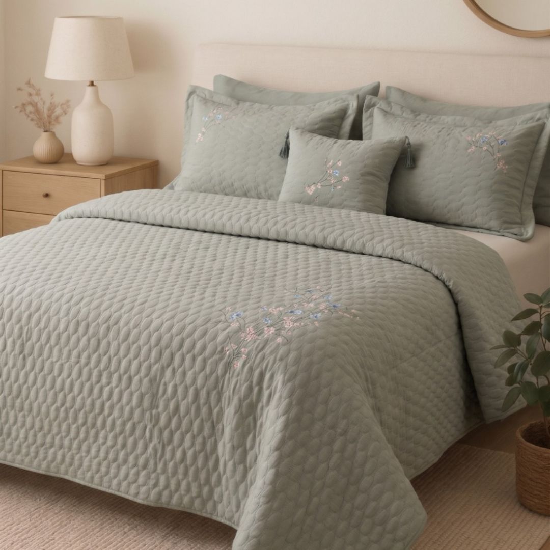 Resham Bedcover 5Pcs Set
