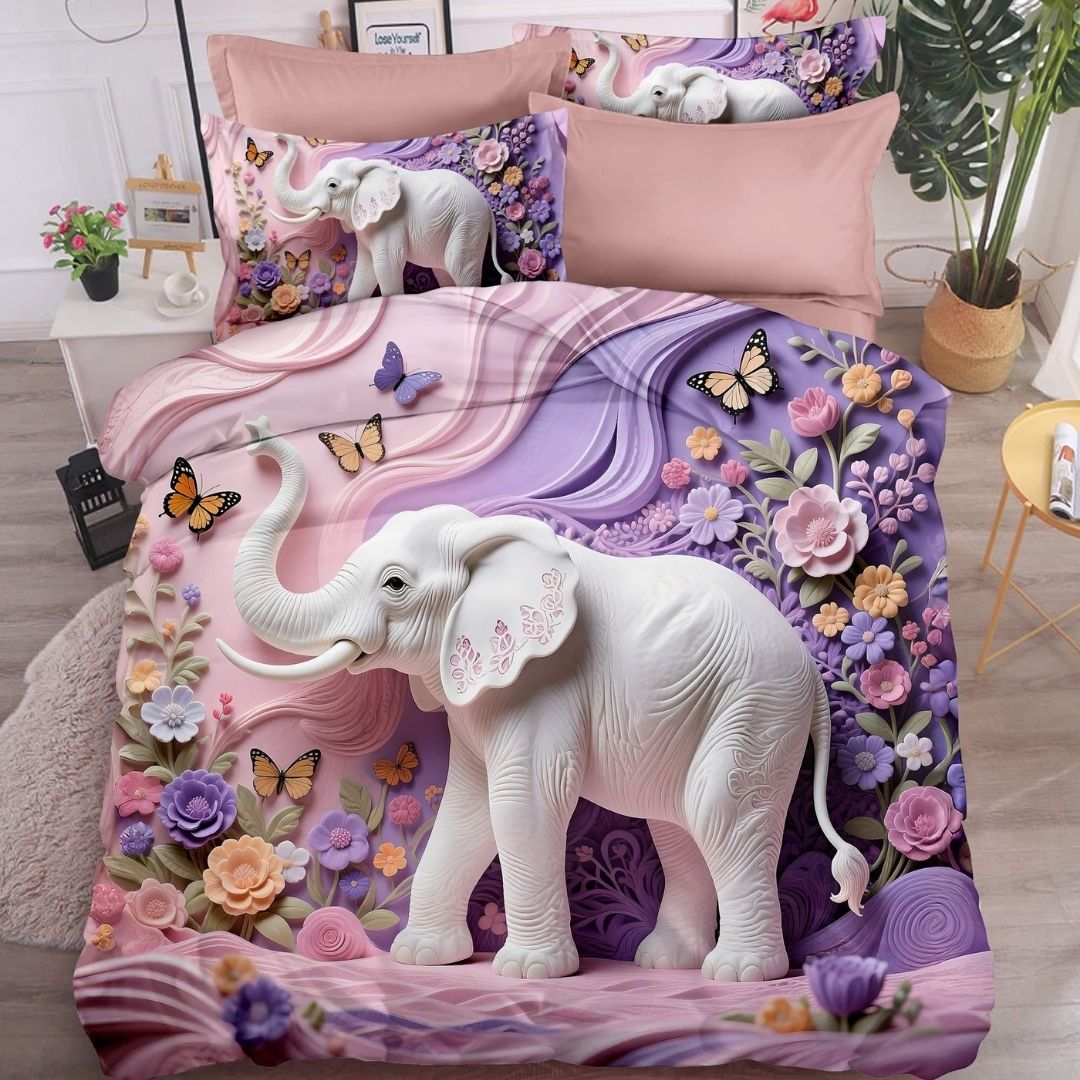 11D Printed King Size Bedsheet — Super Soft 360-Day Comfort