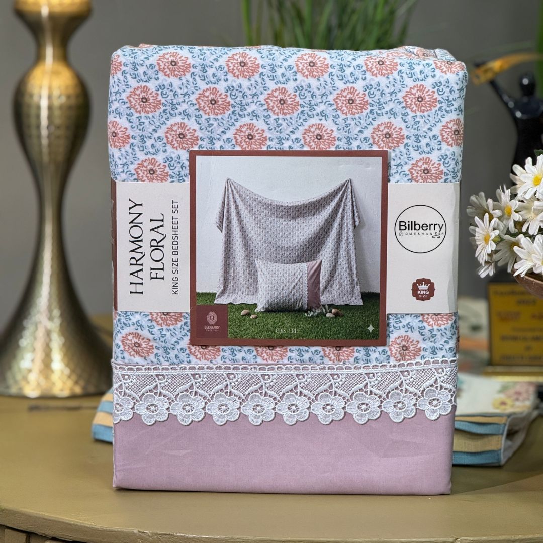 Super Soft Floral Print Bedsheet Set