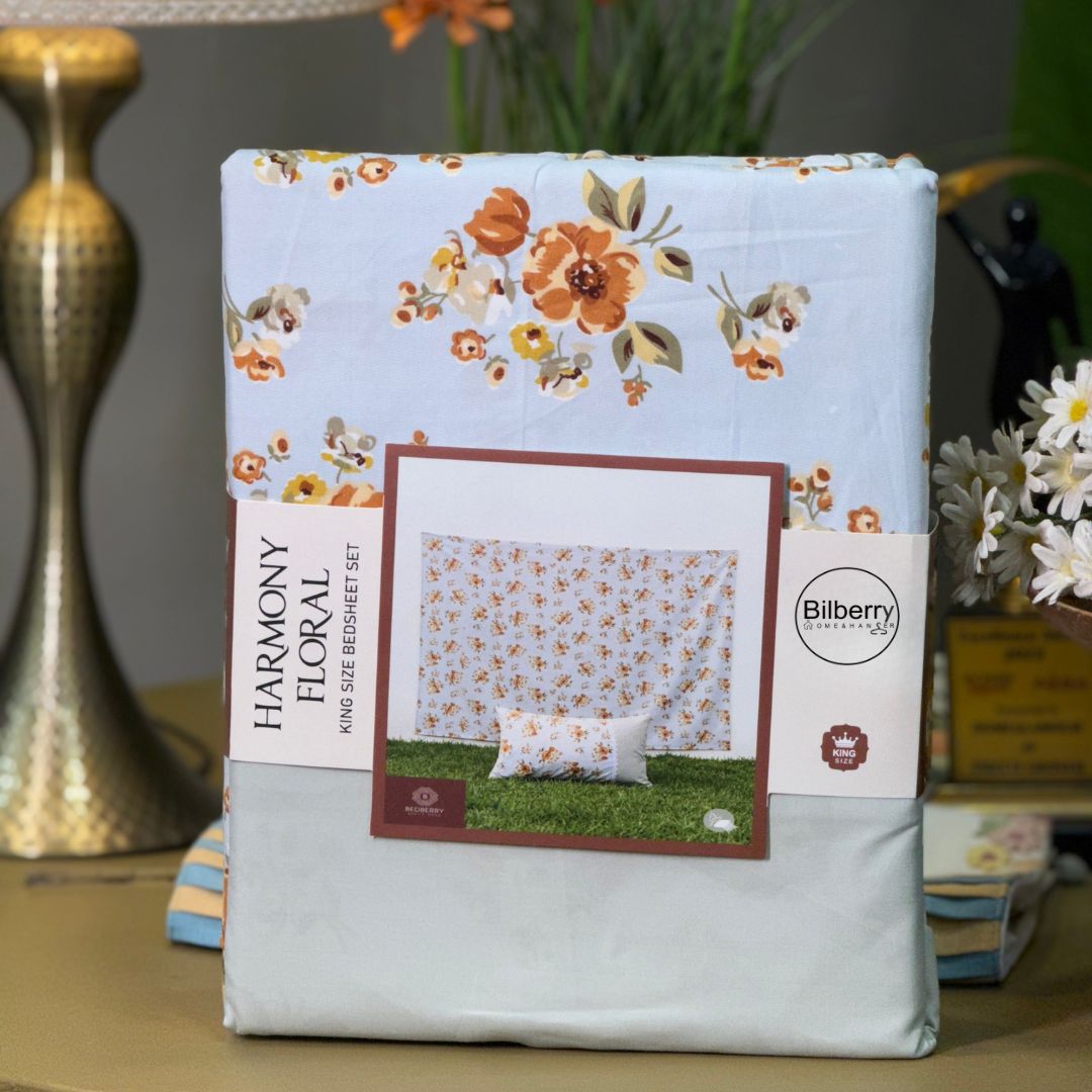 Super Soft Floral Print Bedsheet Set