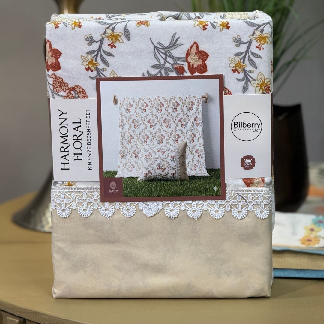 Super Soft Floral Print Bedsheet Set