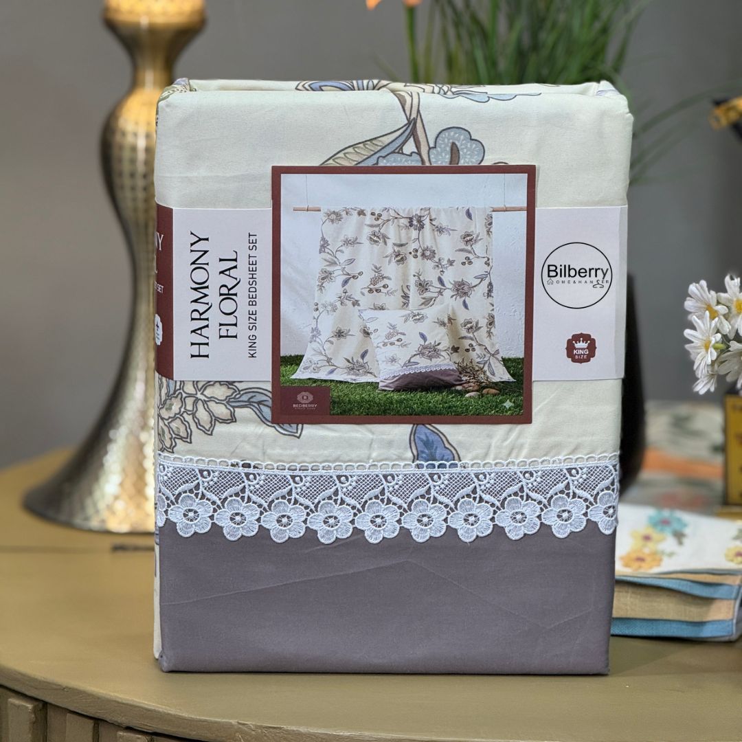 Super Soft Floral Print Bedsheet Set