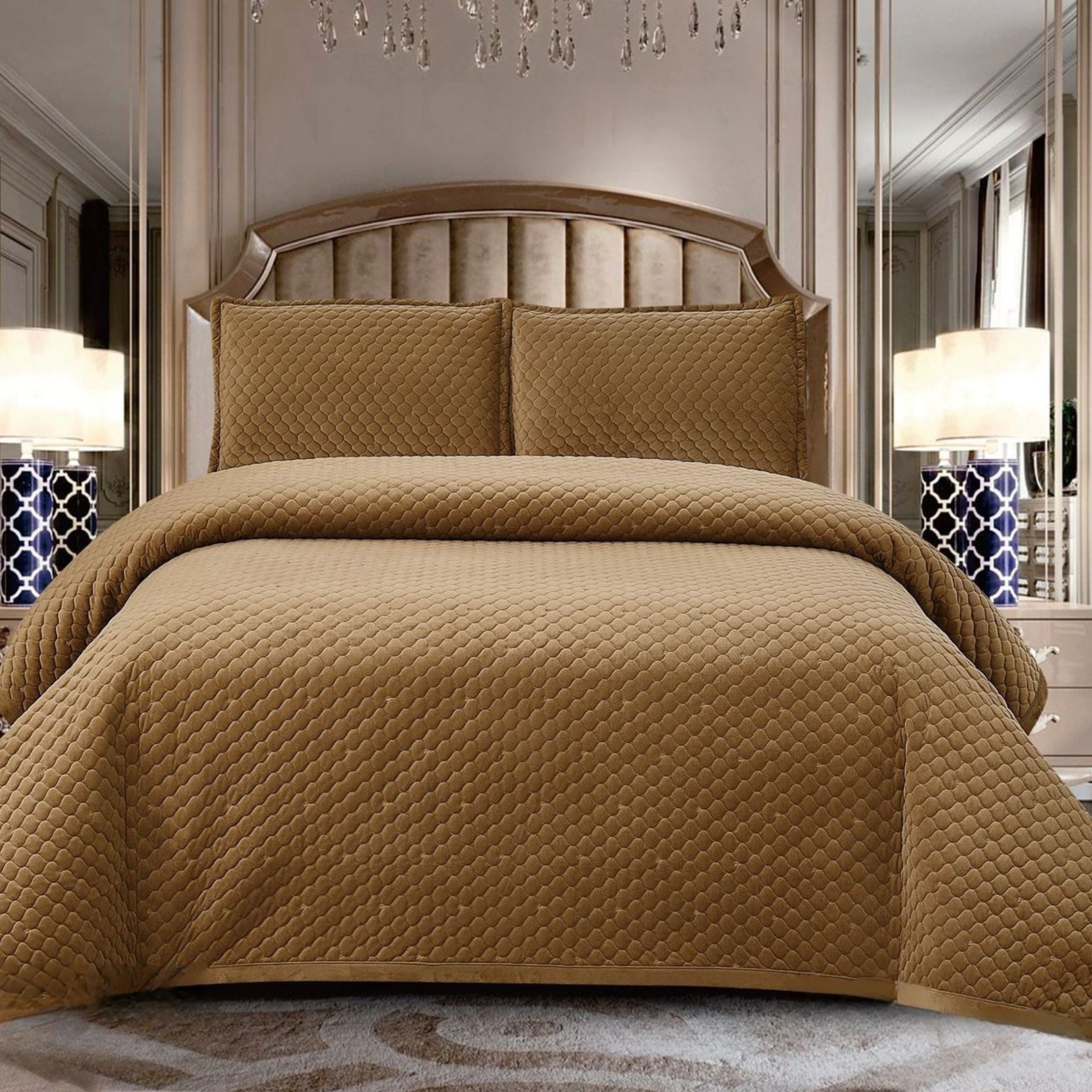 Quilted Winter Bed Covers – Premium Cotton Velvet