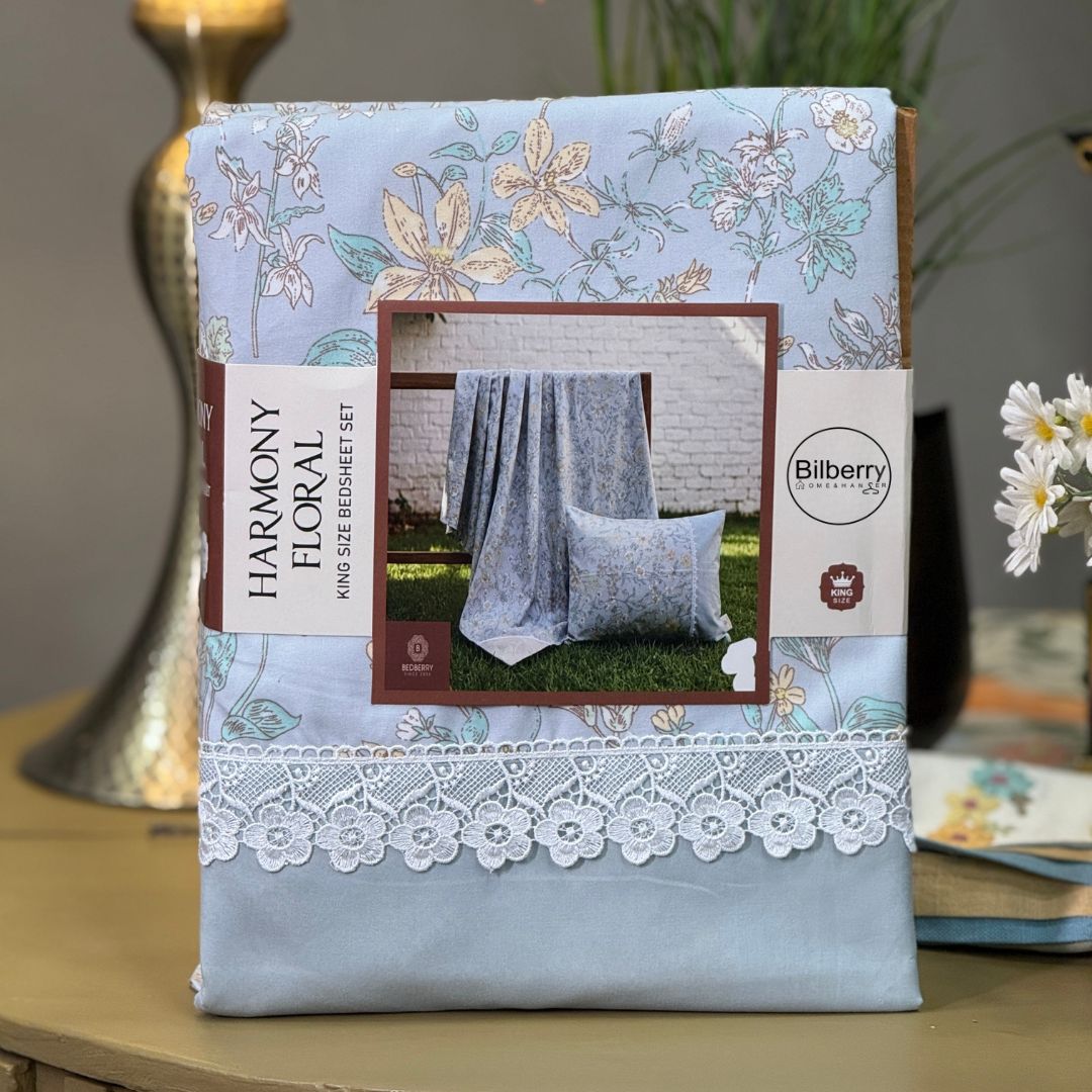 Super Soft Floral Print Bedsheet Set