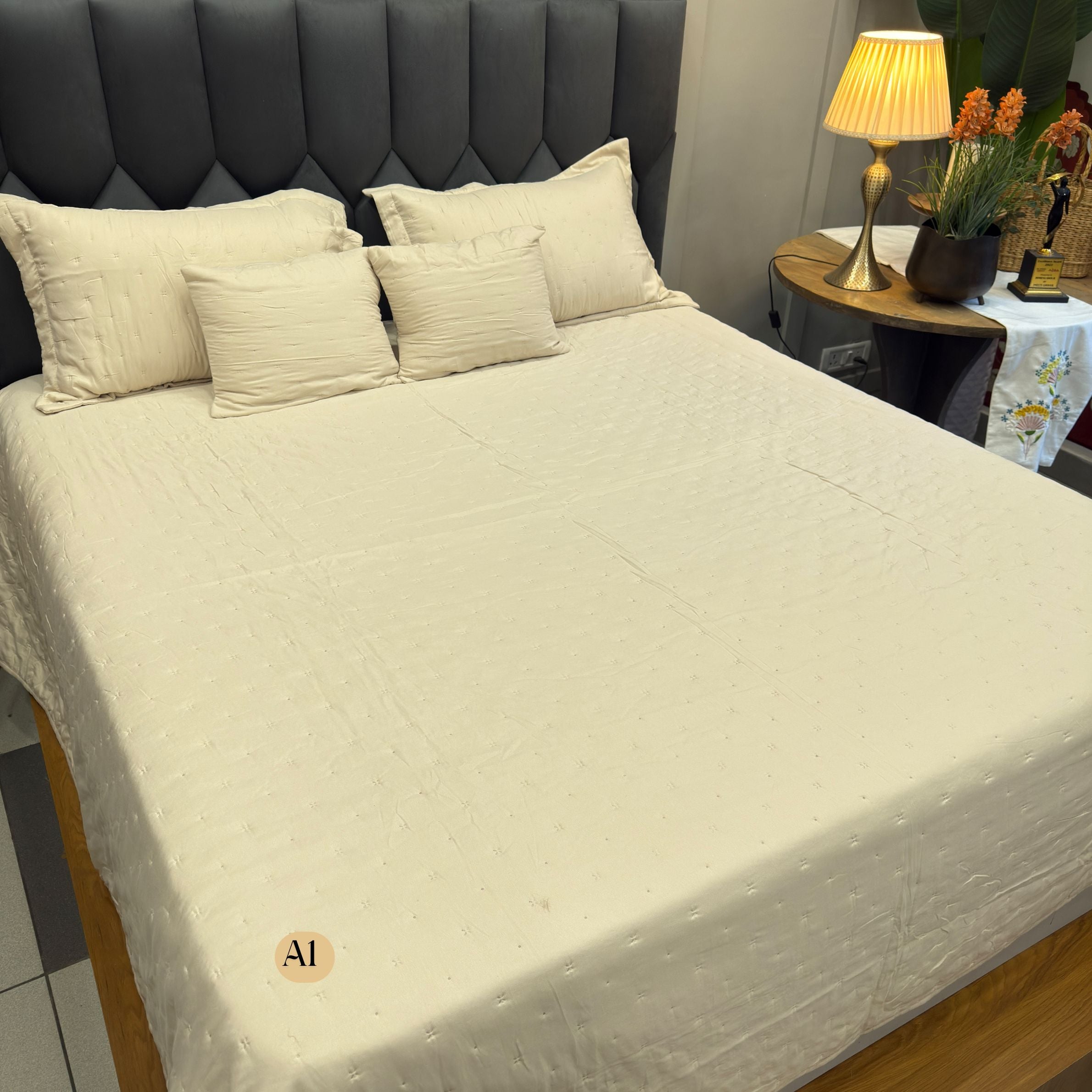 Tokyo Reversible Cotton Bedcover Set - 5Pc