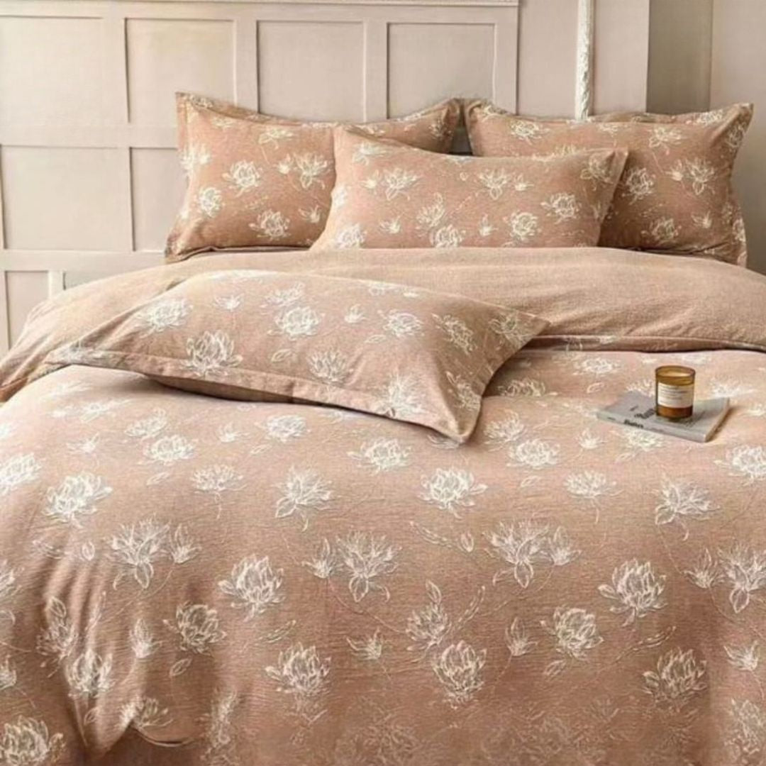 3-in-1 King Size Fitted Waterproof Mattress Protector Bedsheet Set