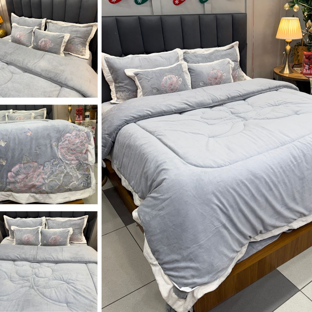 Luxurious Designer 6 Pc Bedding Set – King Size