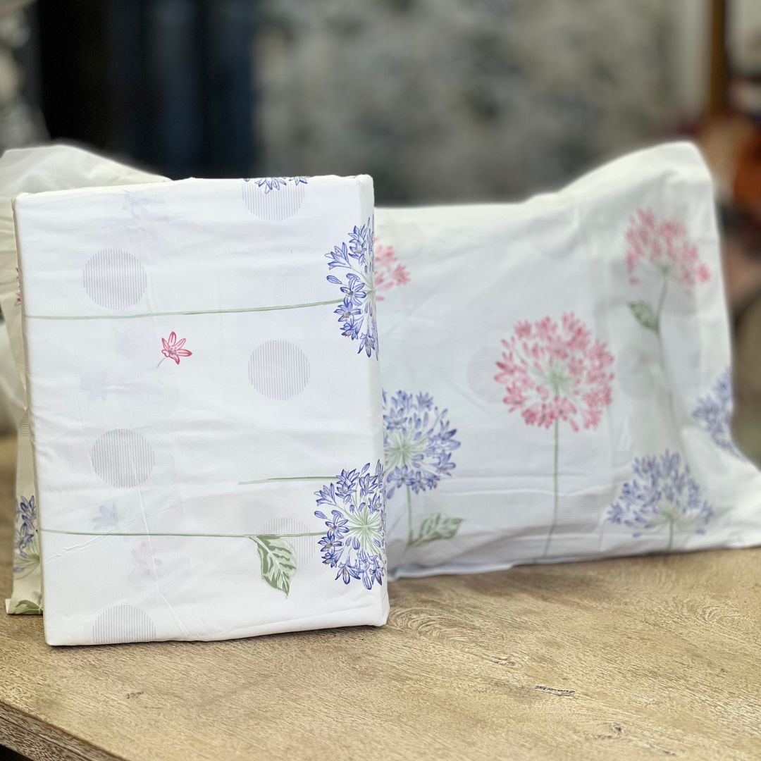 Fine Cotton 350 TC Premium Modern King Size Bedsheet