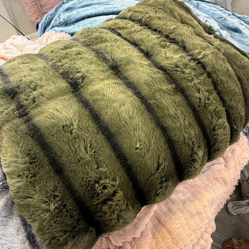 2 In 1 Rabbit Fur Blanket & Duvet Cover