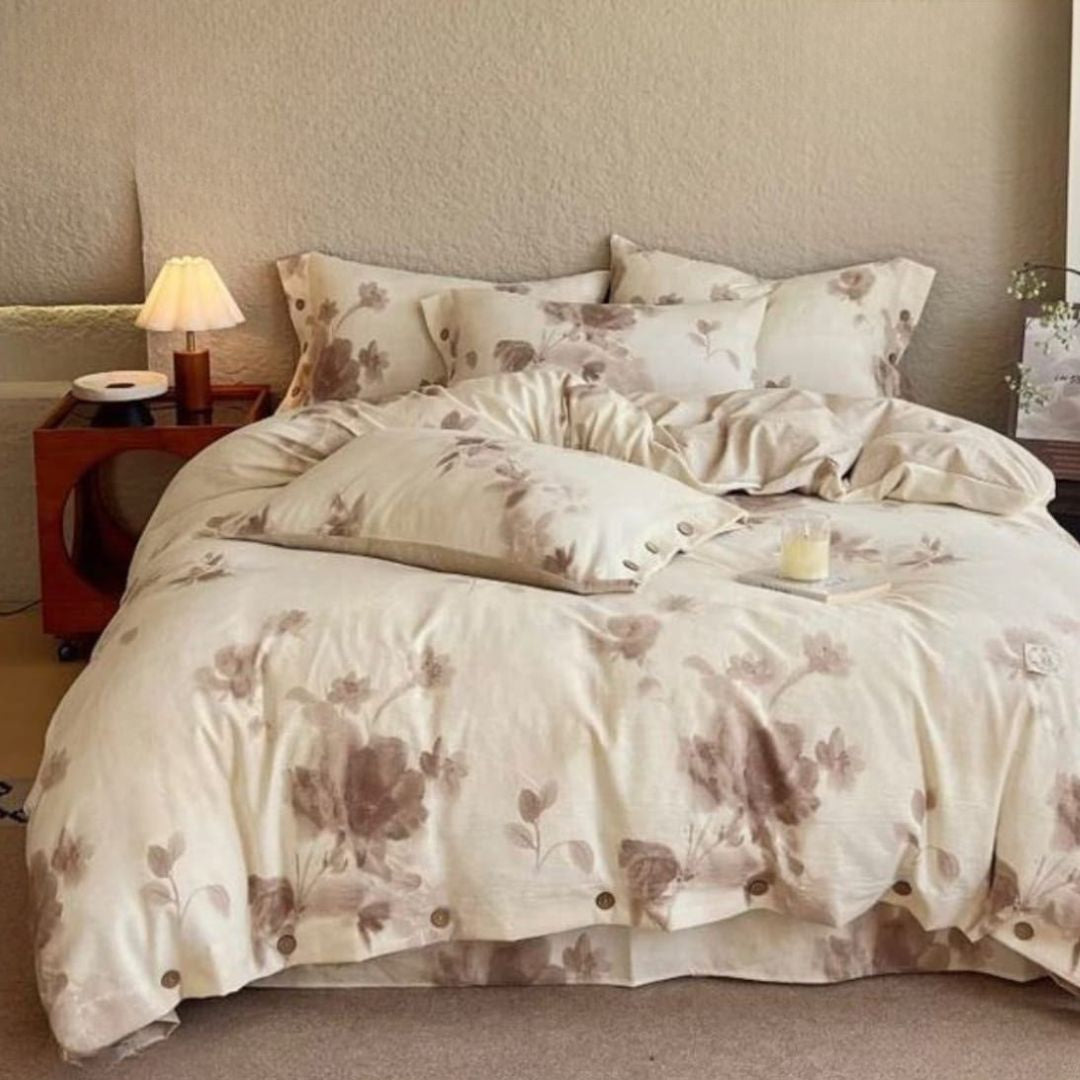 3-in-1 King Size Fitted Waterproof Mattress Protector Bedsheet Set