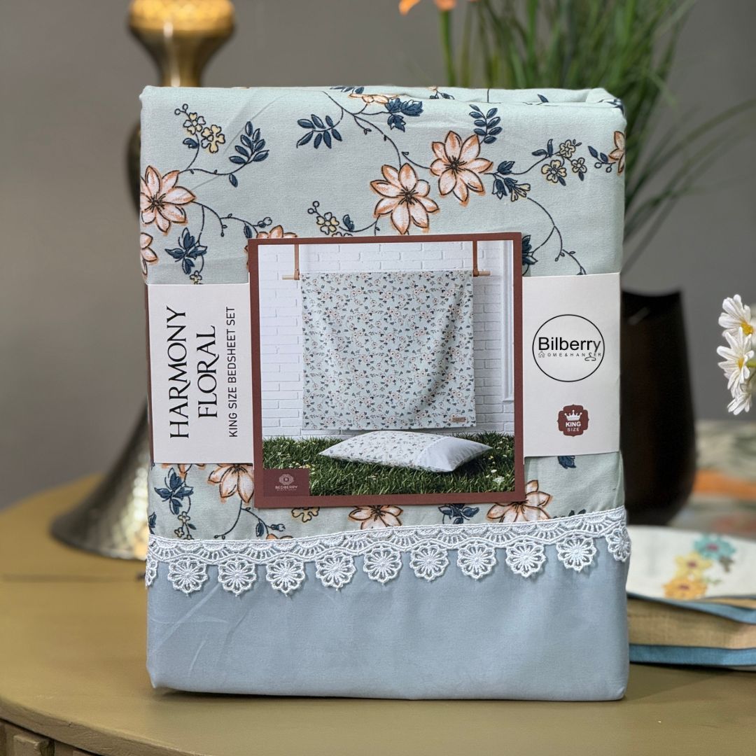 Super Soft Floral Print Bedsheet Set