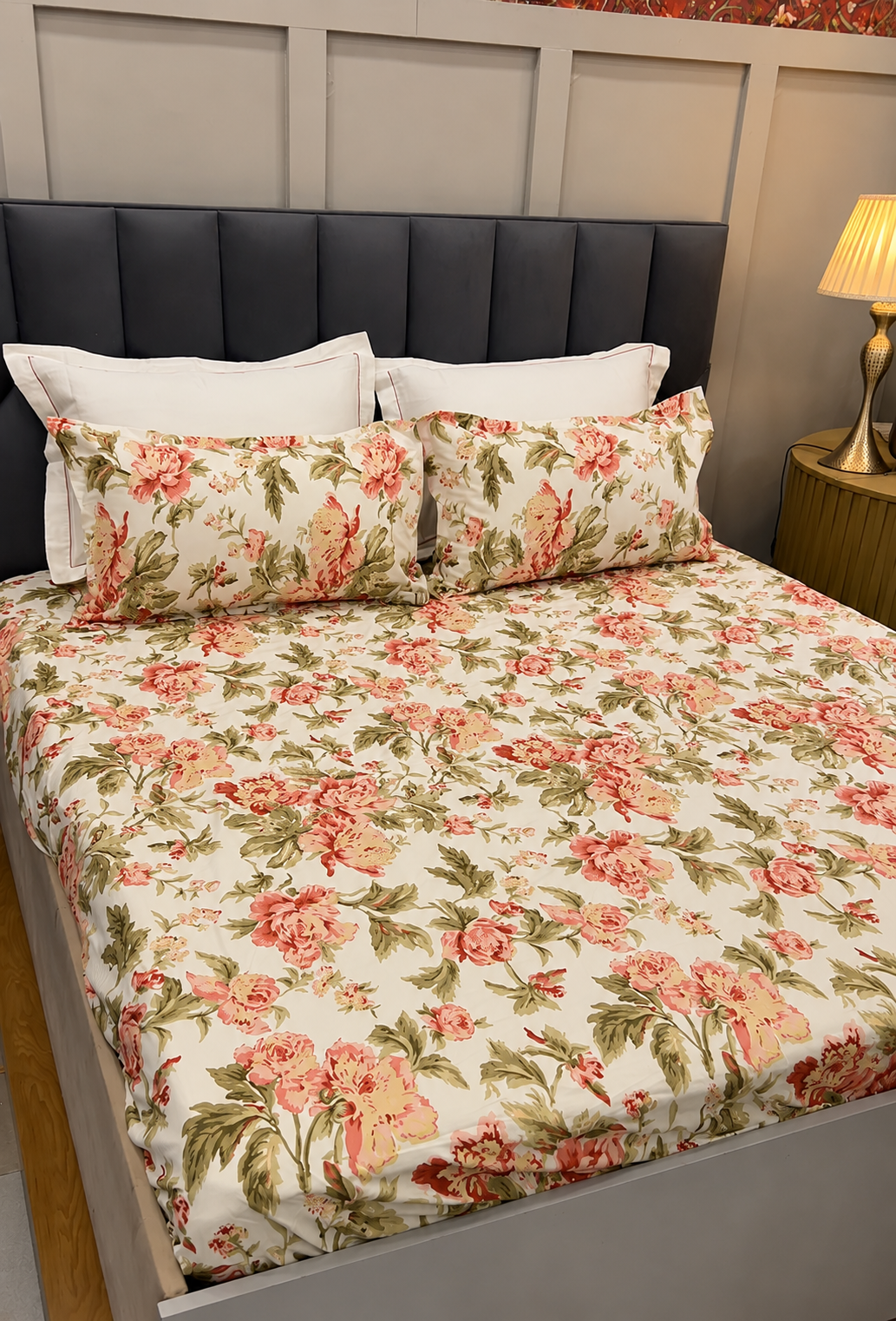 Victorian Floral Collection- Fitted Bedsheet OR Dohar