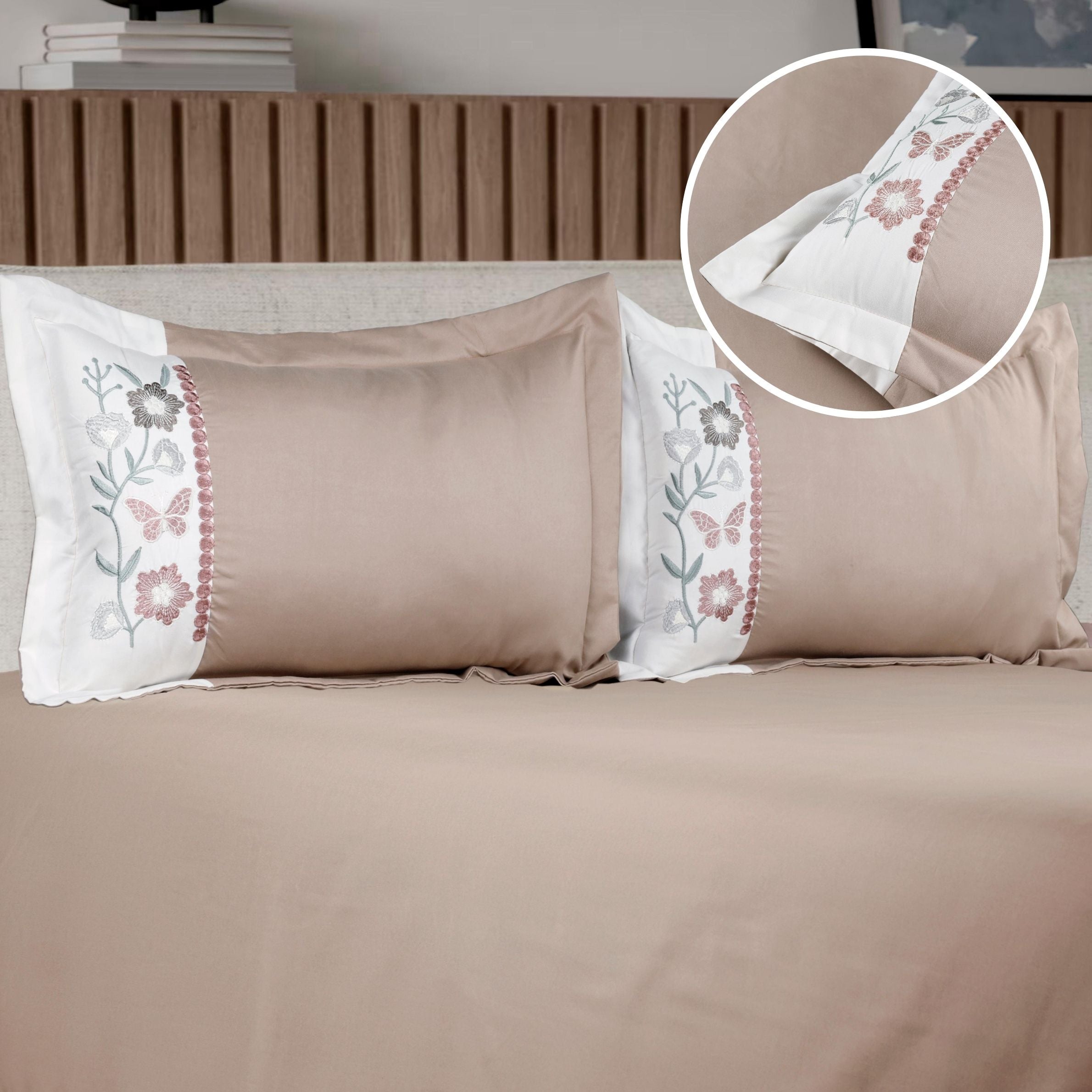 Ultra Luxury Embroidered Pillow Bedsheet Set
