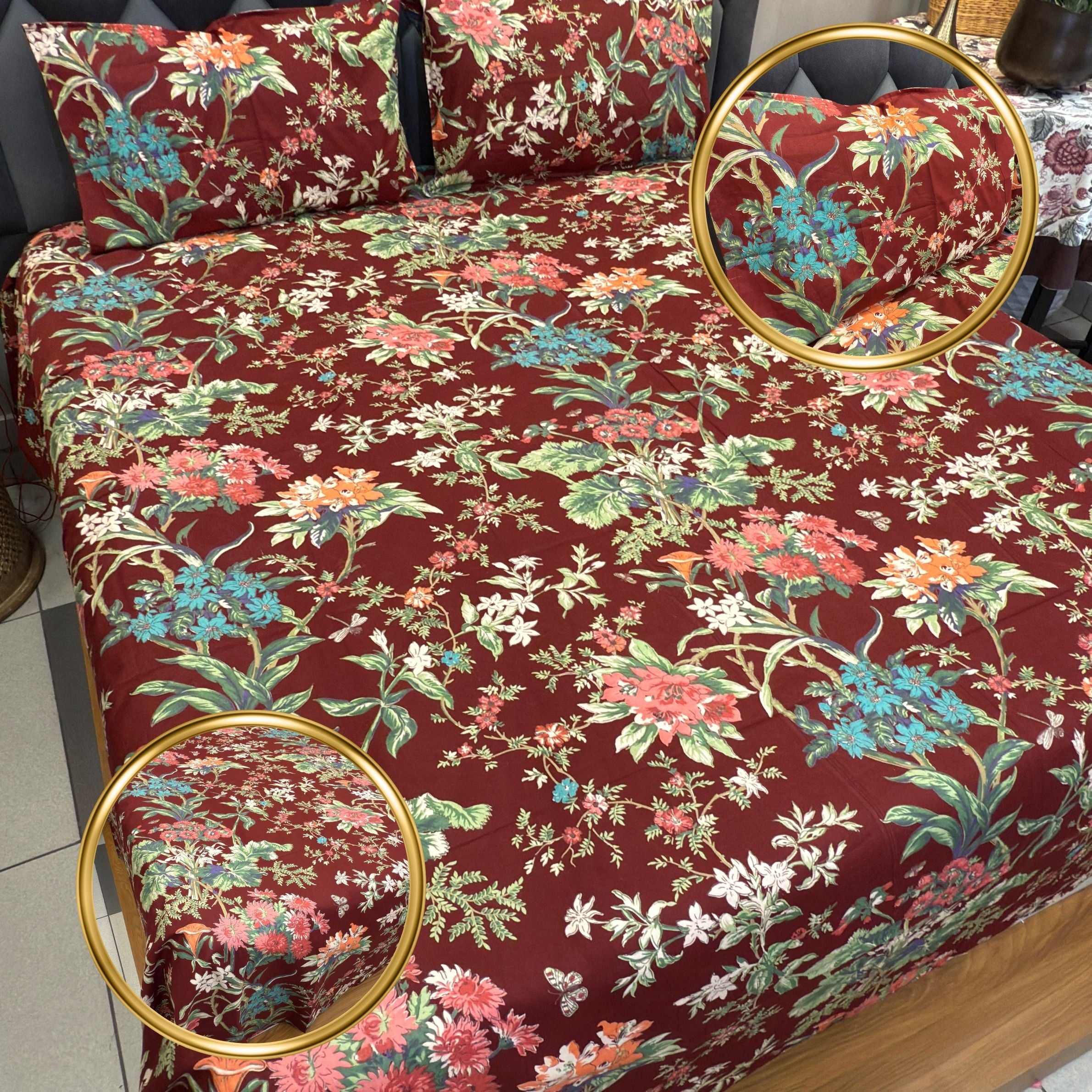 Fluorescent Discharge Print Pure Cotton Bedsheet Collection