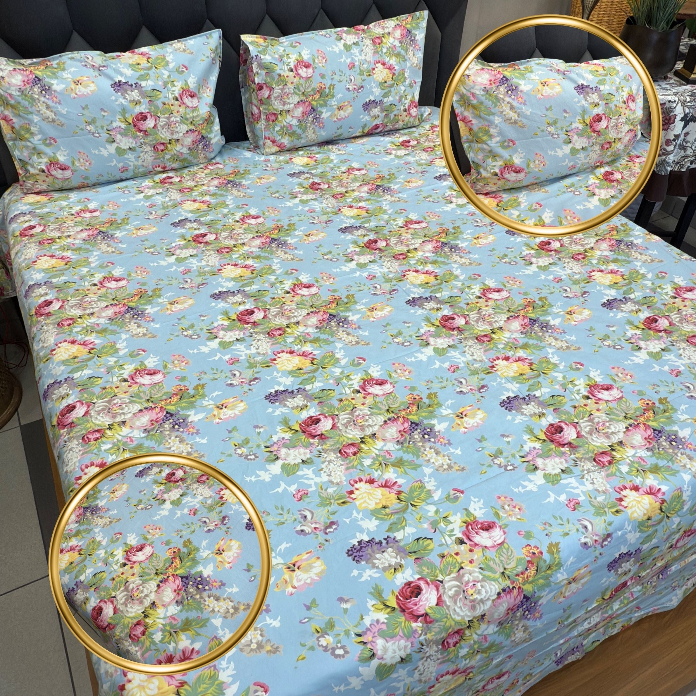 Fluorescent Discharge Print Pure Cotton Bedsheet Collection