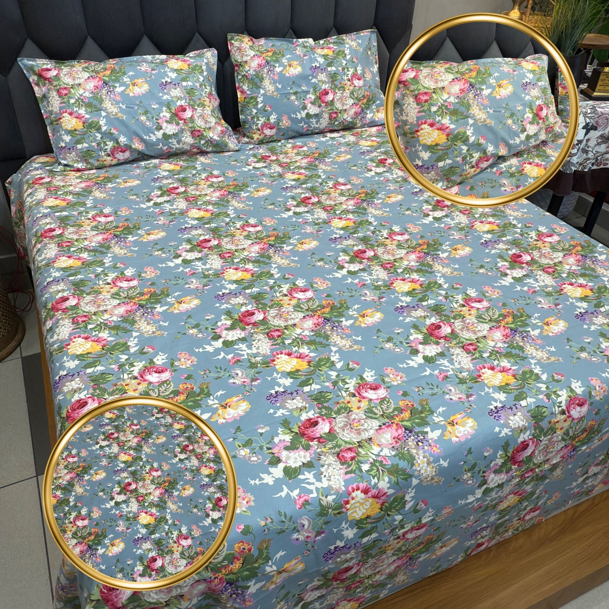 Fluorescent Discharge Print Pure Cotton Bedsheet Collection