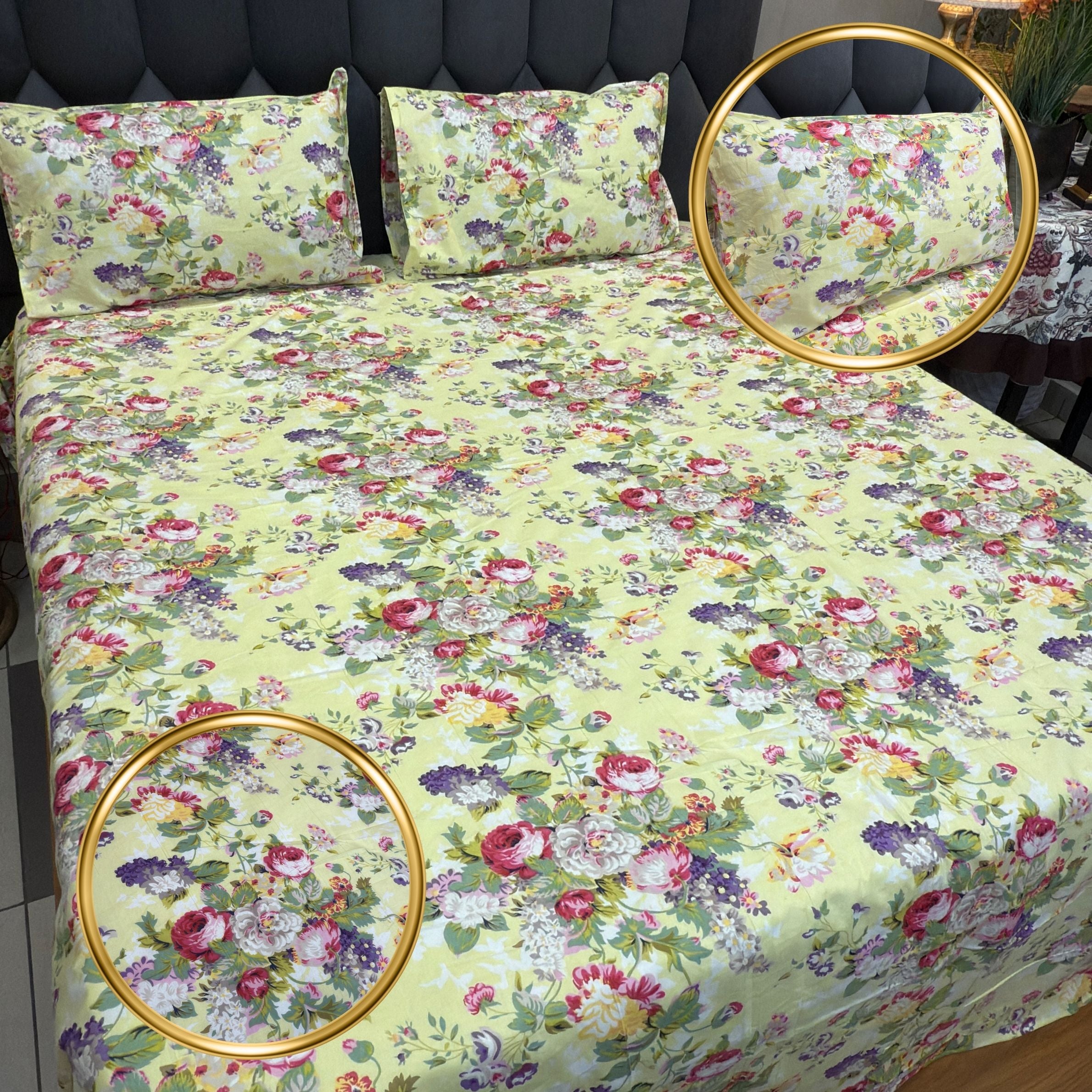 Fluorescent Discharge Print Pure Cotton Bedsheet Collection
