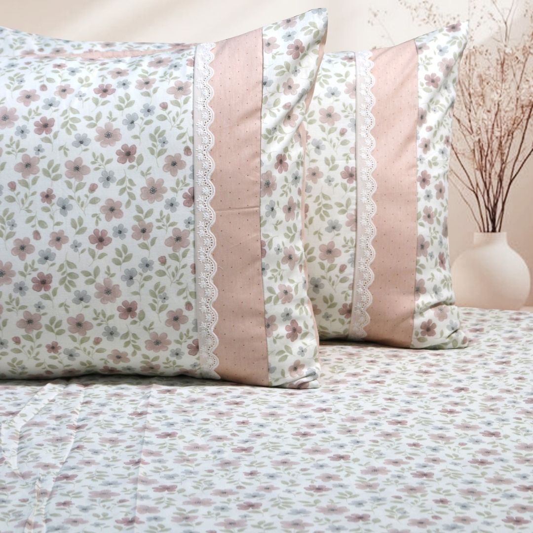 Nursery Floral Prints Bedsheet Set