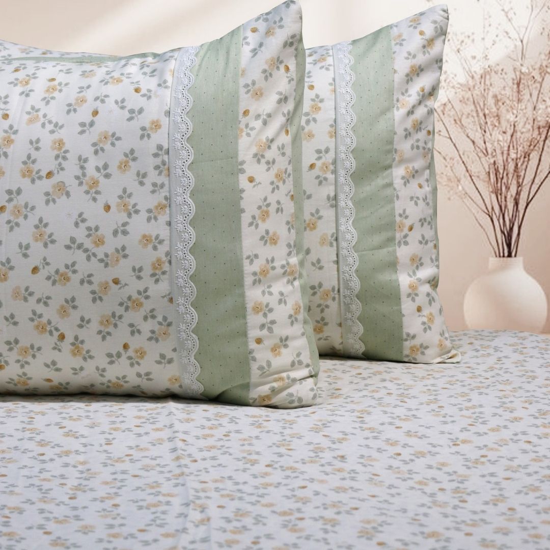 Nursery Floral Prints Bedsheet Set