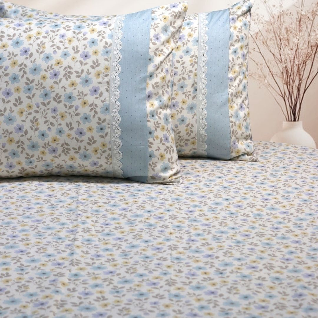 Nursery Floral Prints Bedsheet Set