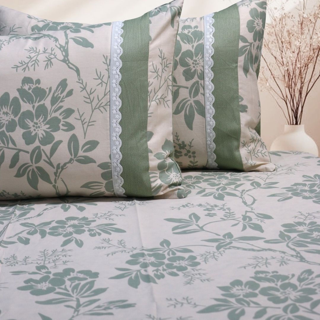 Nursery Floral Prints Bedsheet Set