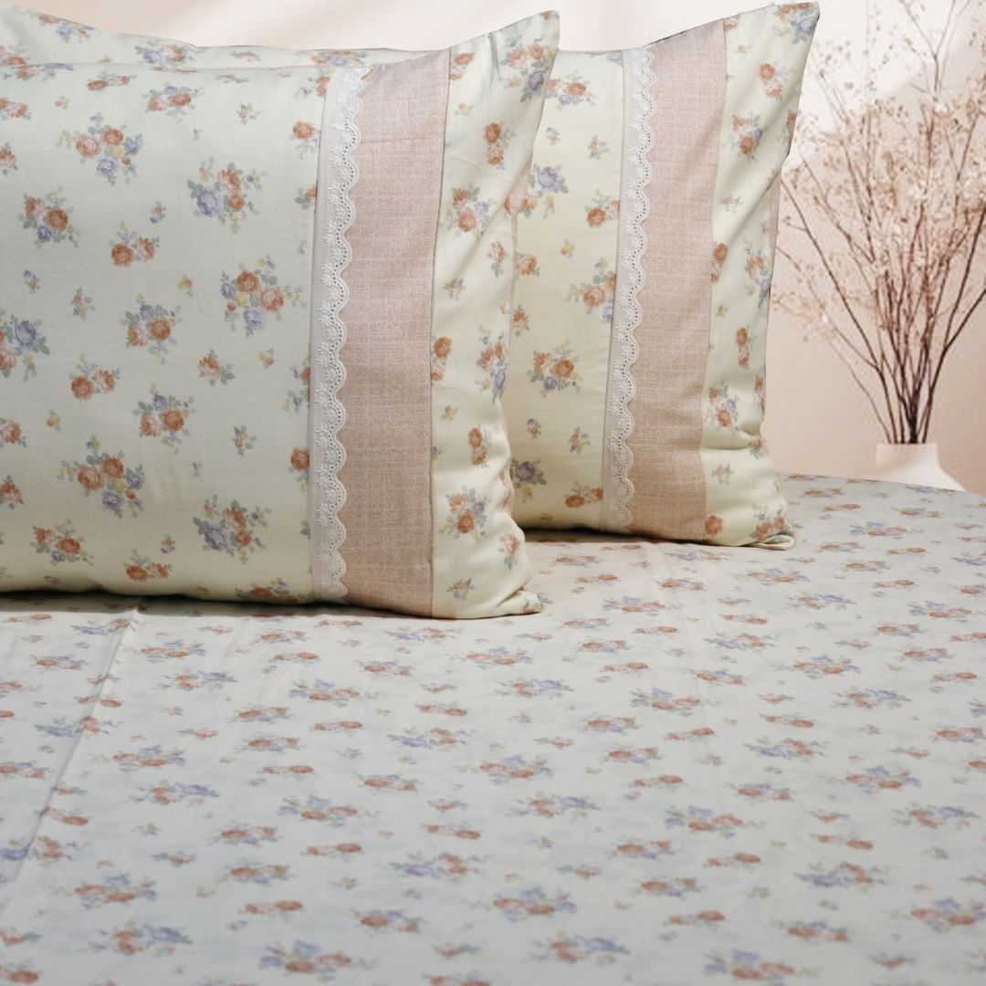 Nursery Floral Prints Bedsheet Set