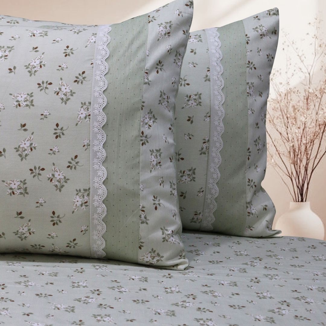 Nursery Floral Prints Bedsheet Set
