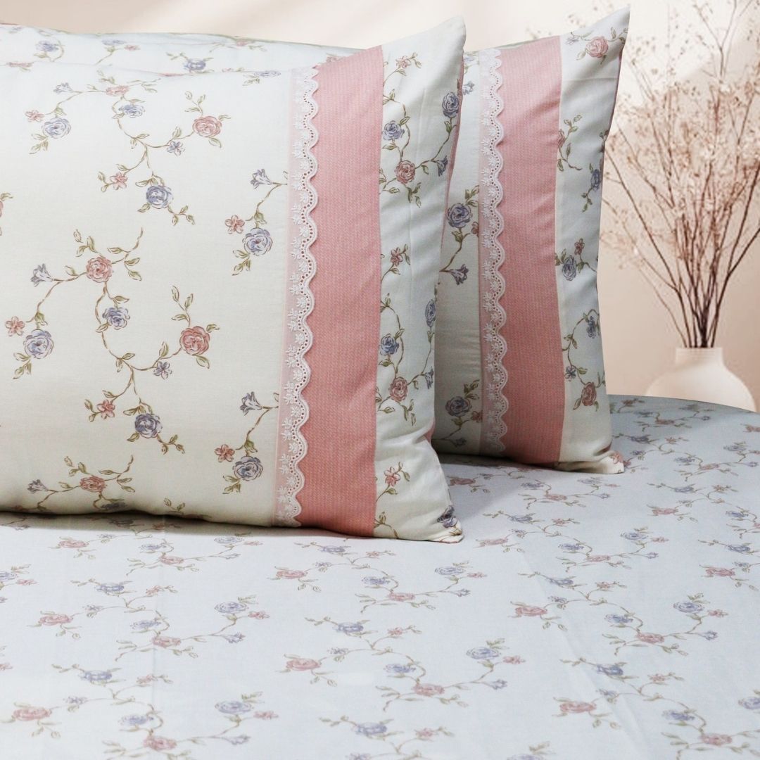 Nursery Floral Prints Bedsheet Set