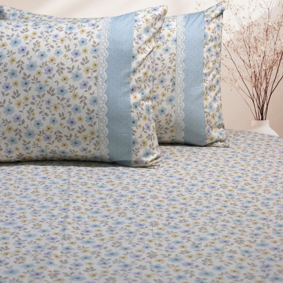 Nursery Floral Prints Bedsheet Set