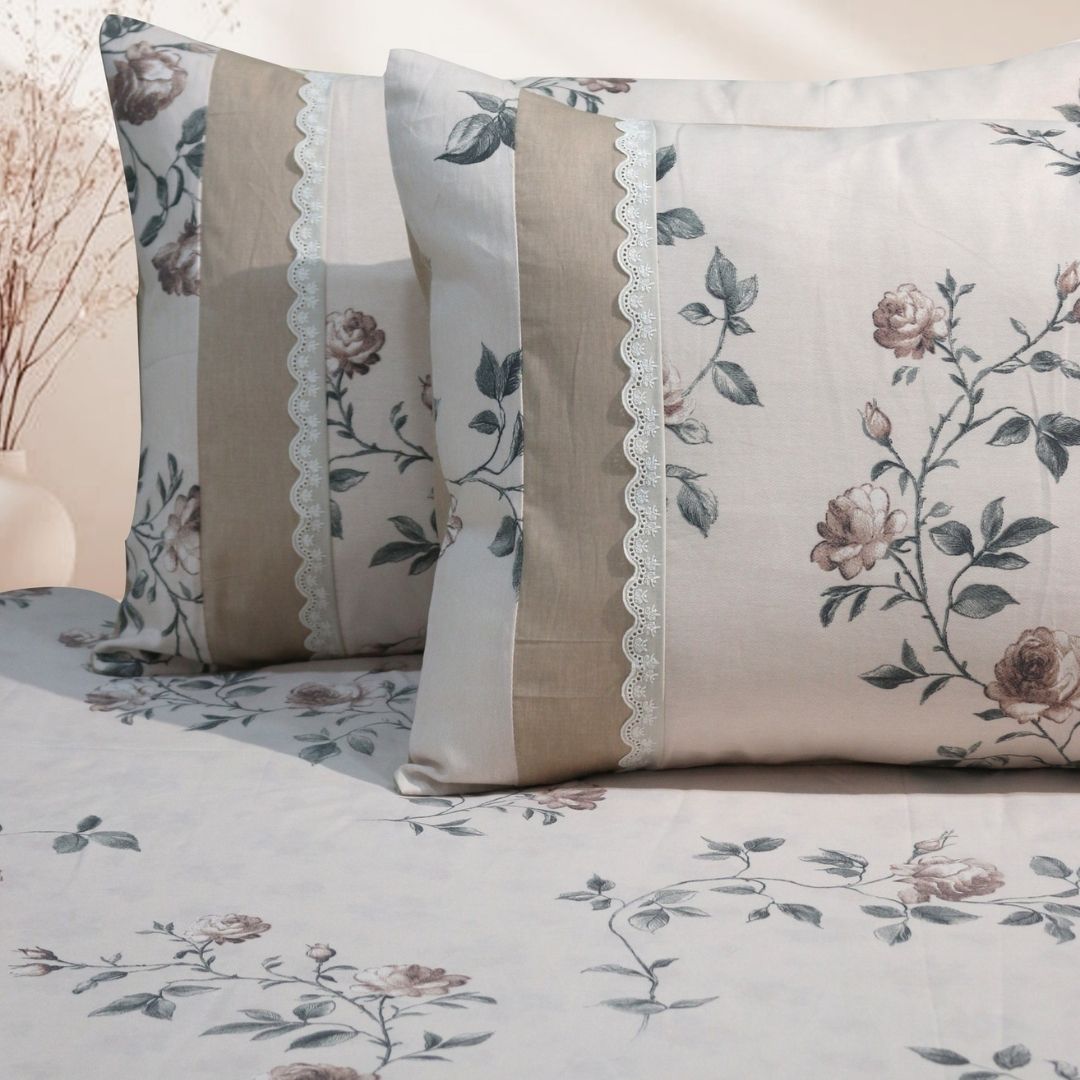 Nursery Floral Prints Bedsheet Set