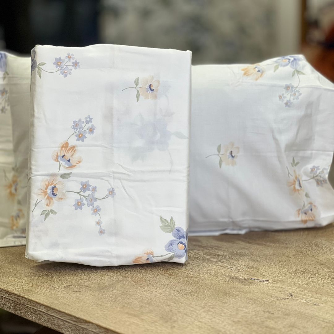 Fine Cotton 350 TC Premium Modern King Size Bedsheet