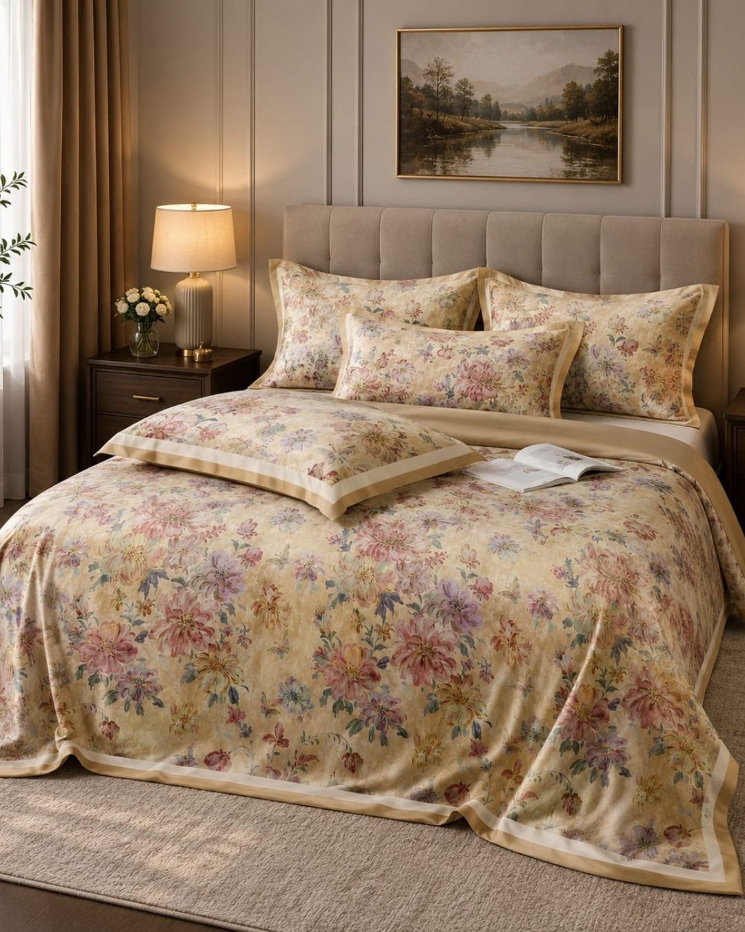 Furry & Super Soft Designer Bedsheet Set – King Size