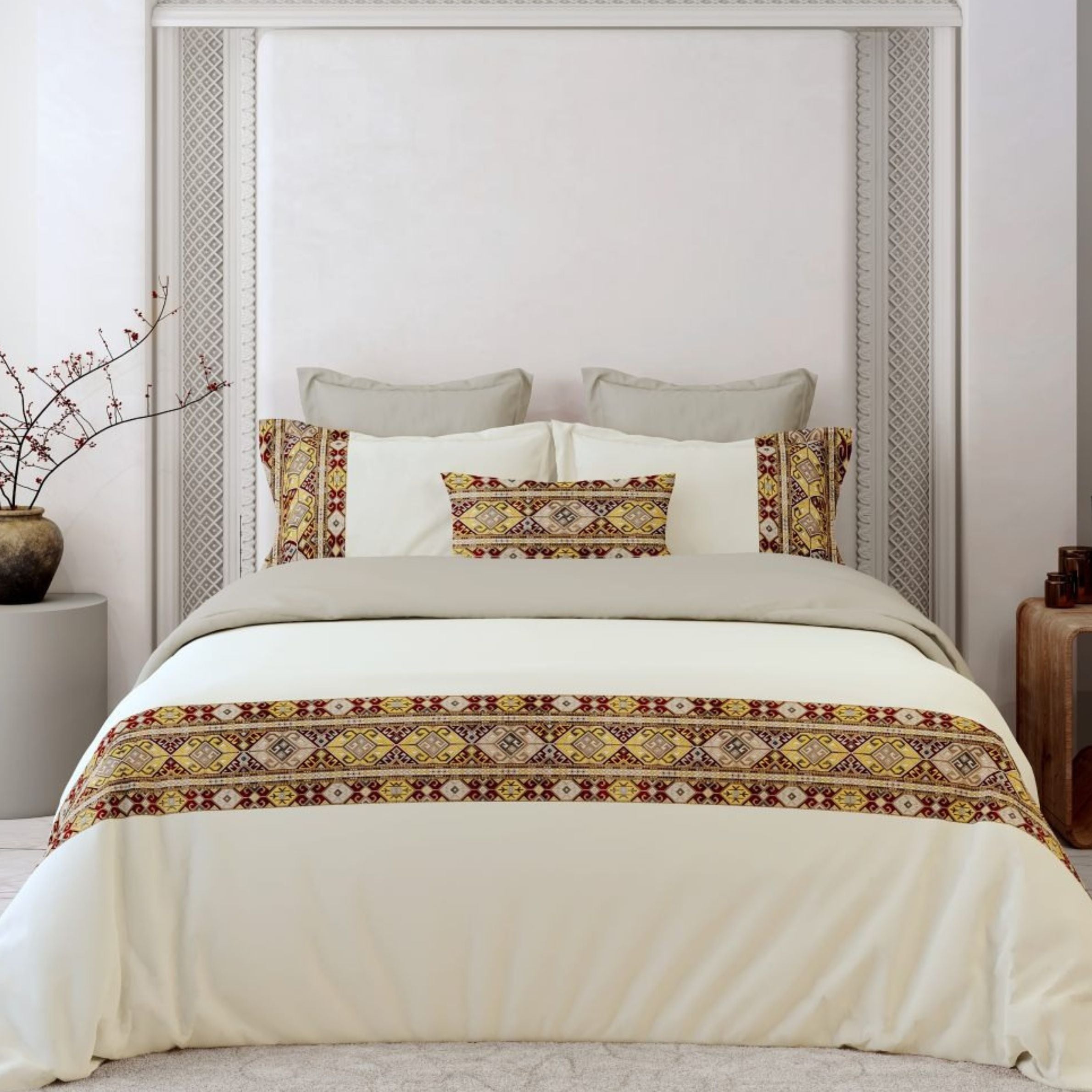 400 TC Pure Cotton Customised Designer Bedsheet