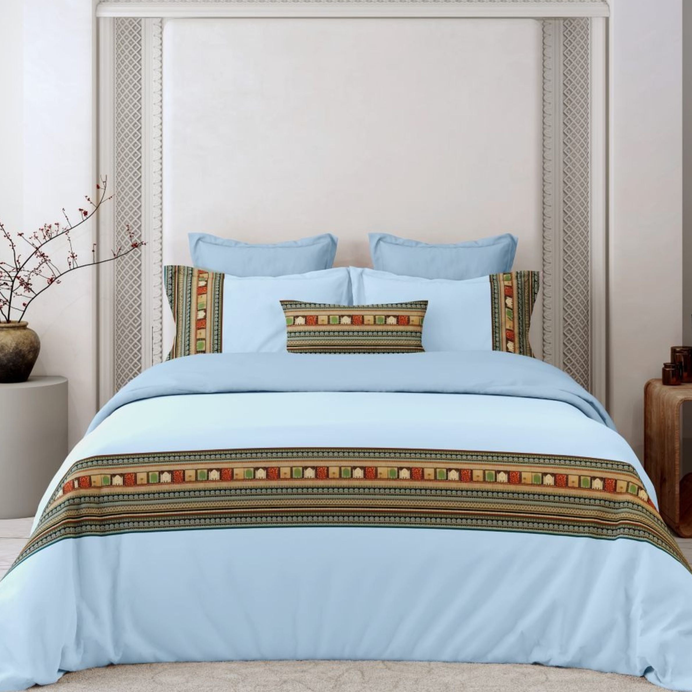 400 TC Pure Cotton Customised Designer Bedsheet