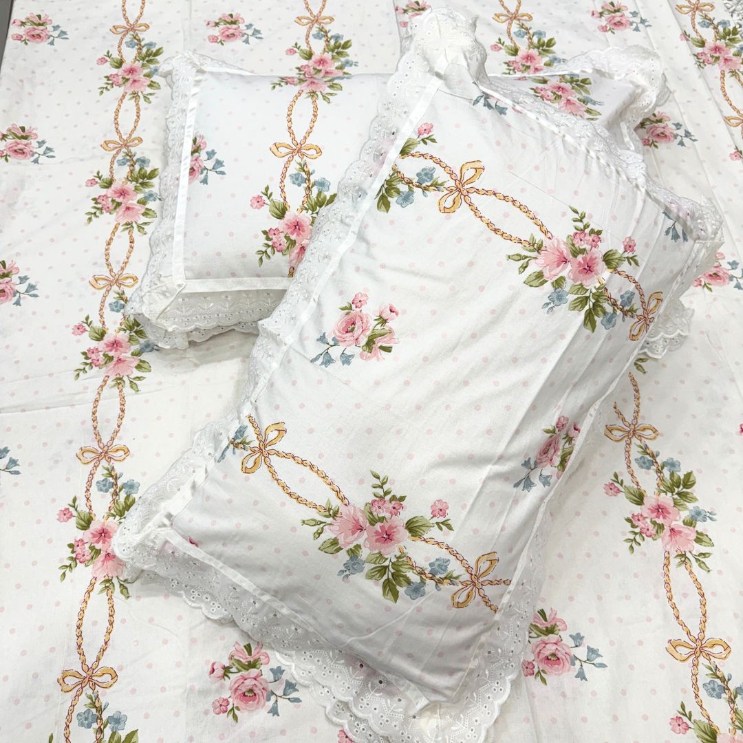 Vintage Floral Prints Bedsheet Set