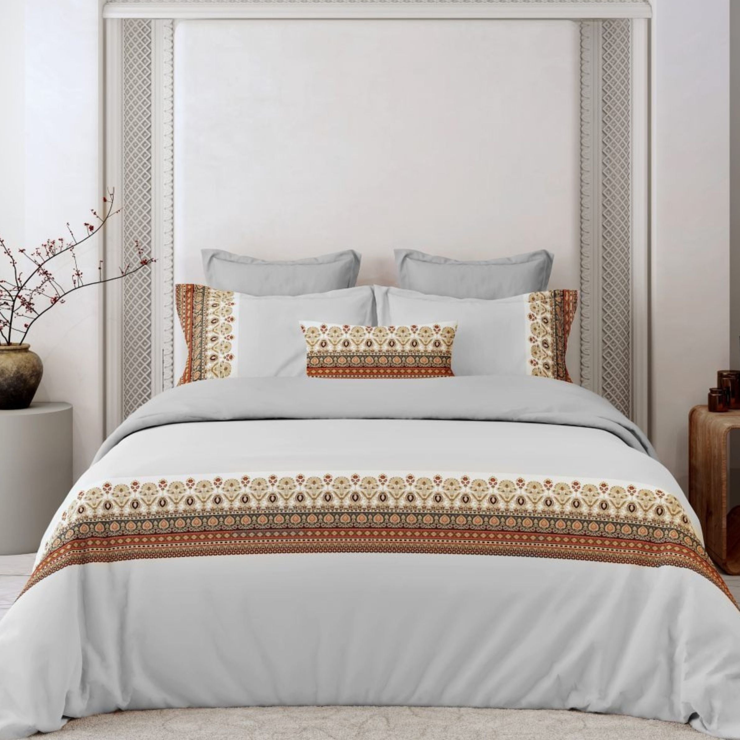 400 TC Pure Cotton Customised Designer Bedsheet