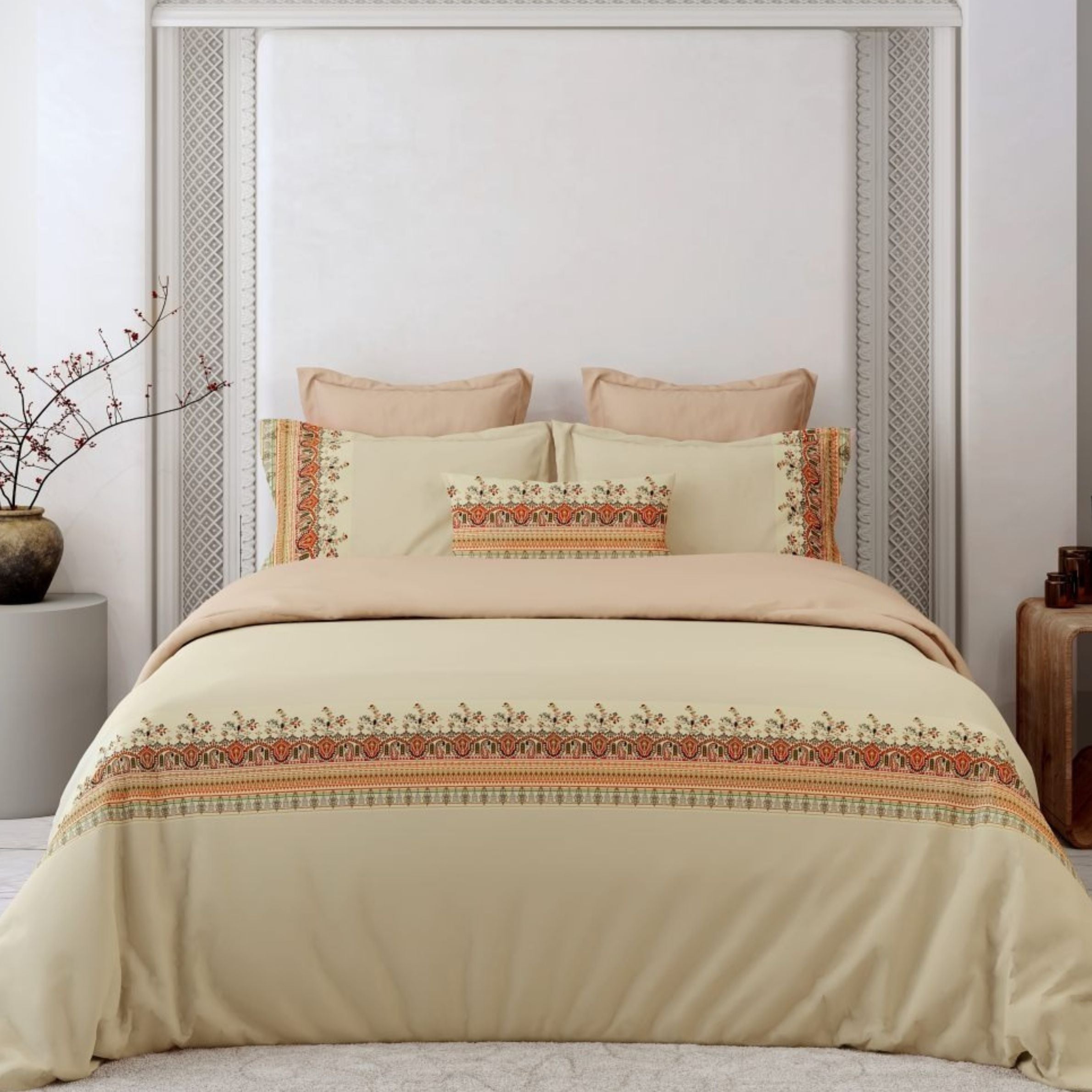 400 TC Pure Cotton Customised Designer Bedsheet