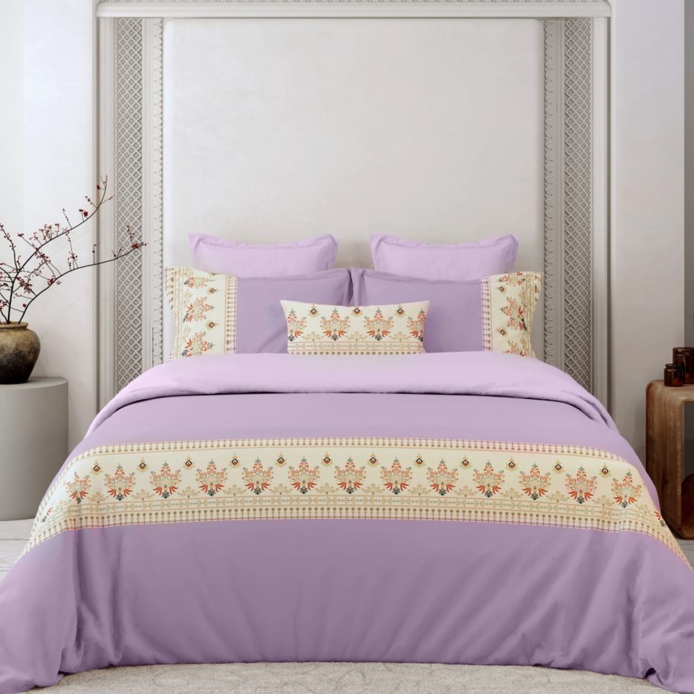 400 TC Pure Cotton Customised Designer Bedsheet