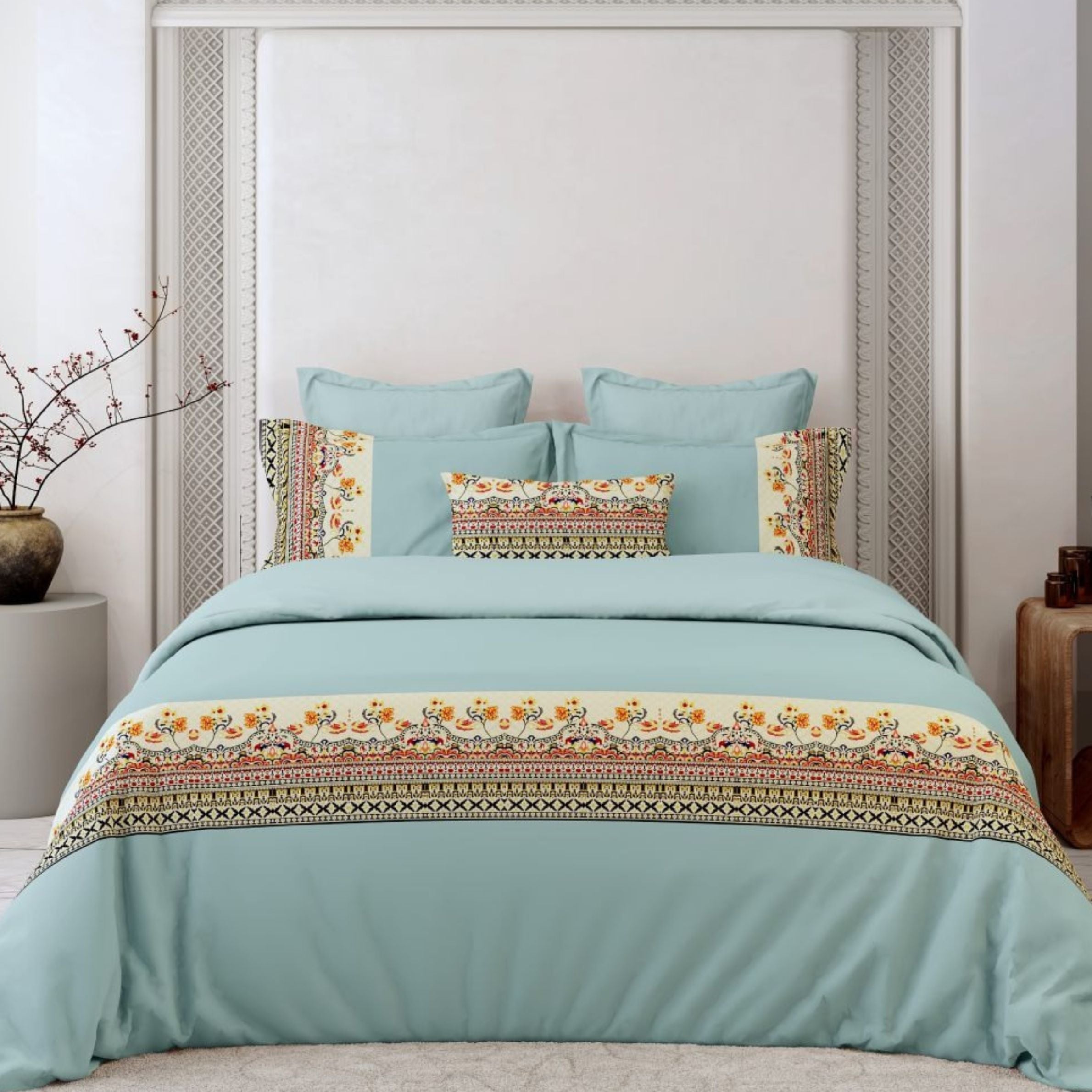 400 TC Pure Cotton Customised Designer Bedsheet