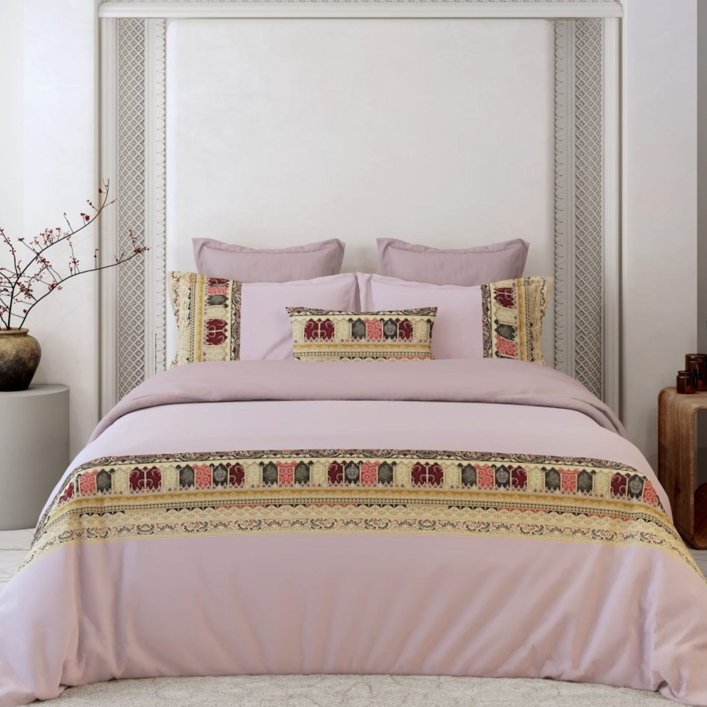 400 TC Pure Cotton Customised Designer Bedsheet