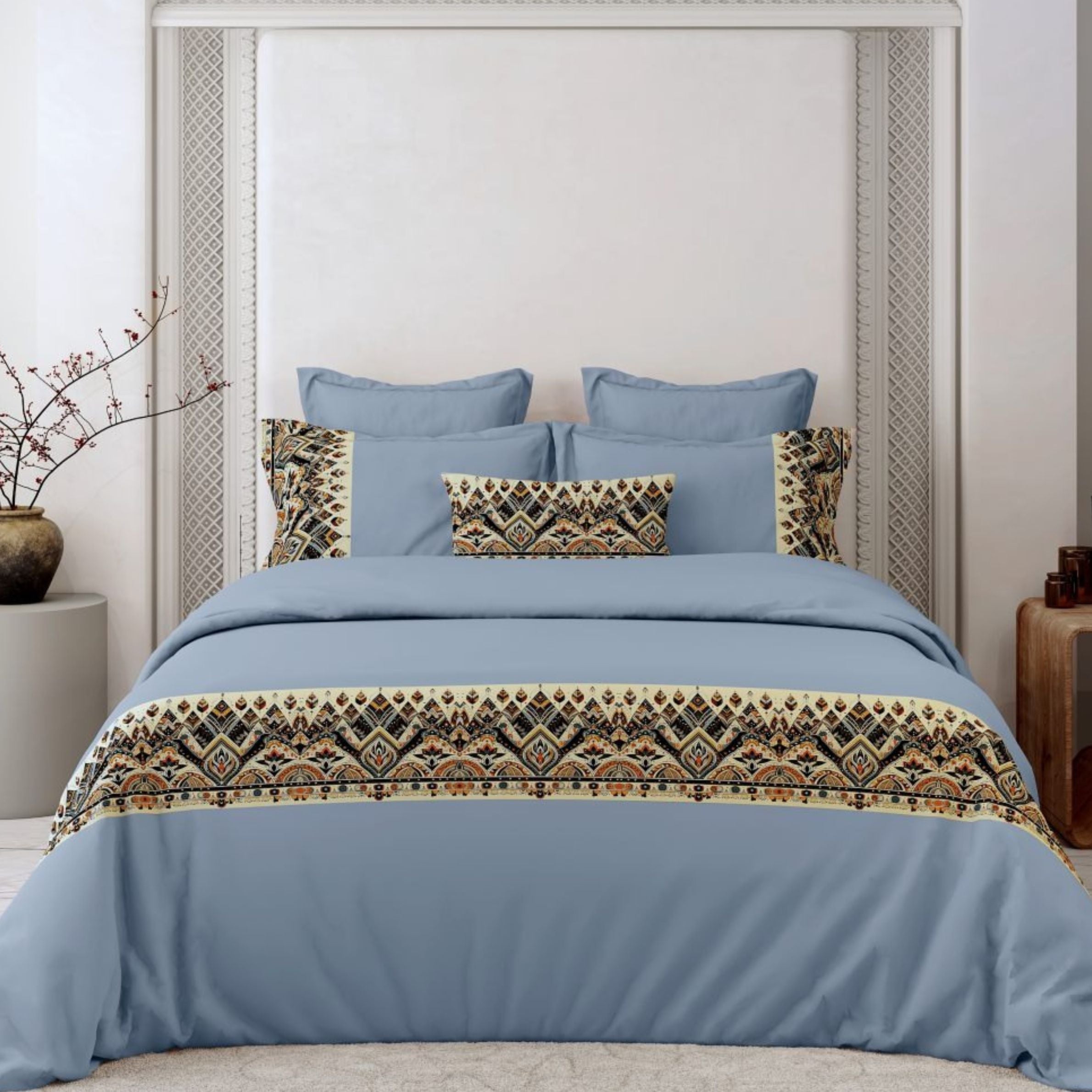 400 TC Pure Cotton Customised Designer Bedsheet