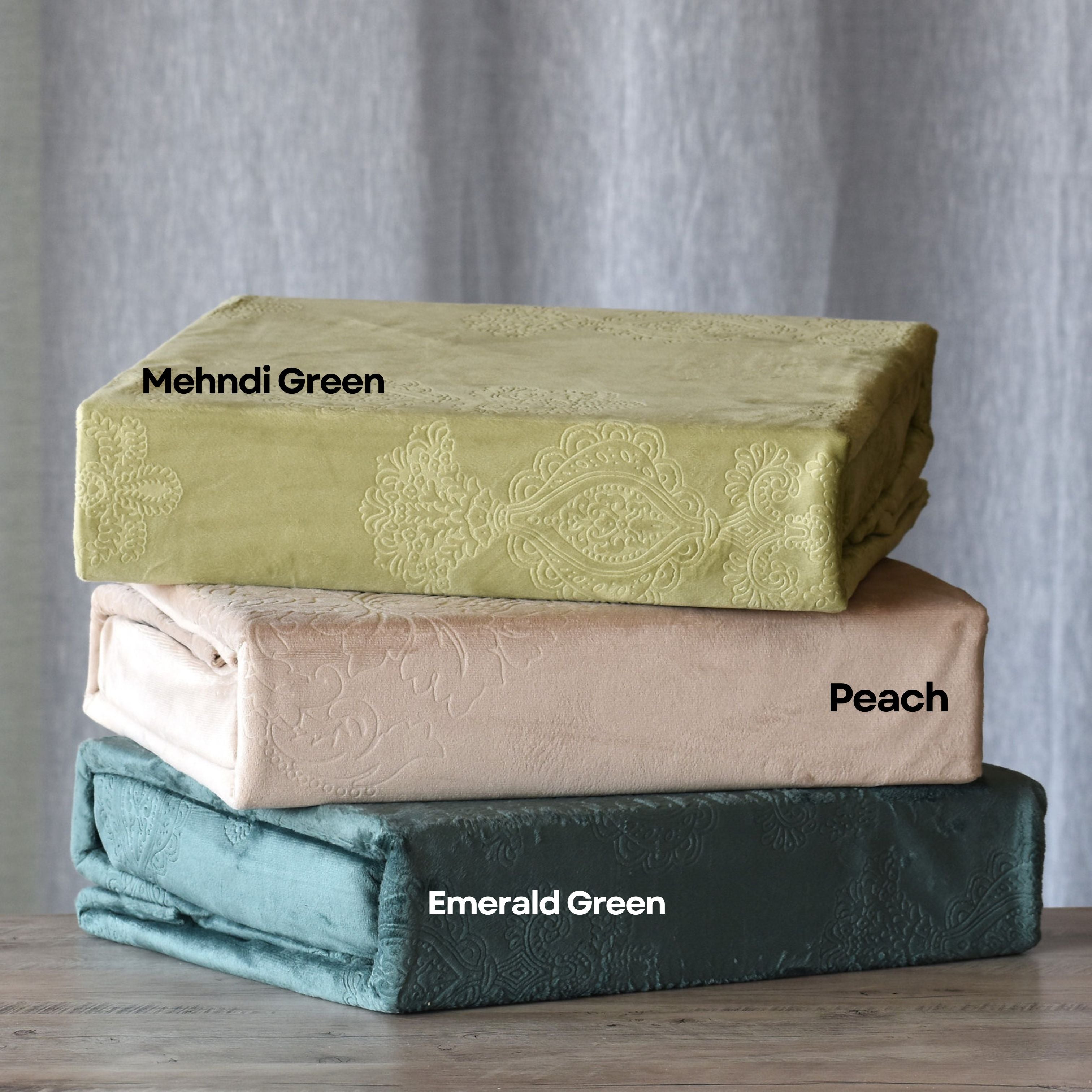 Winter Warm Embossed Furry Bedsheet