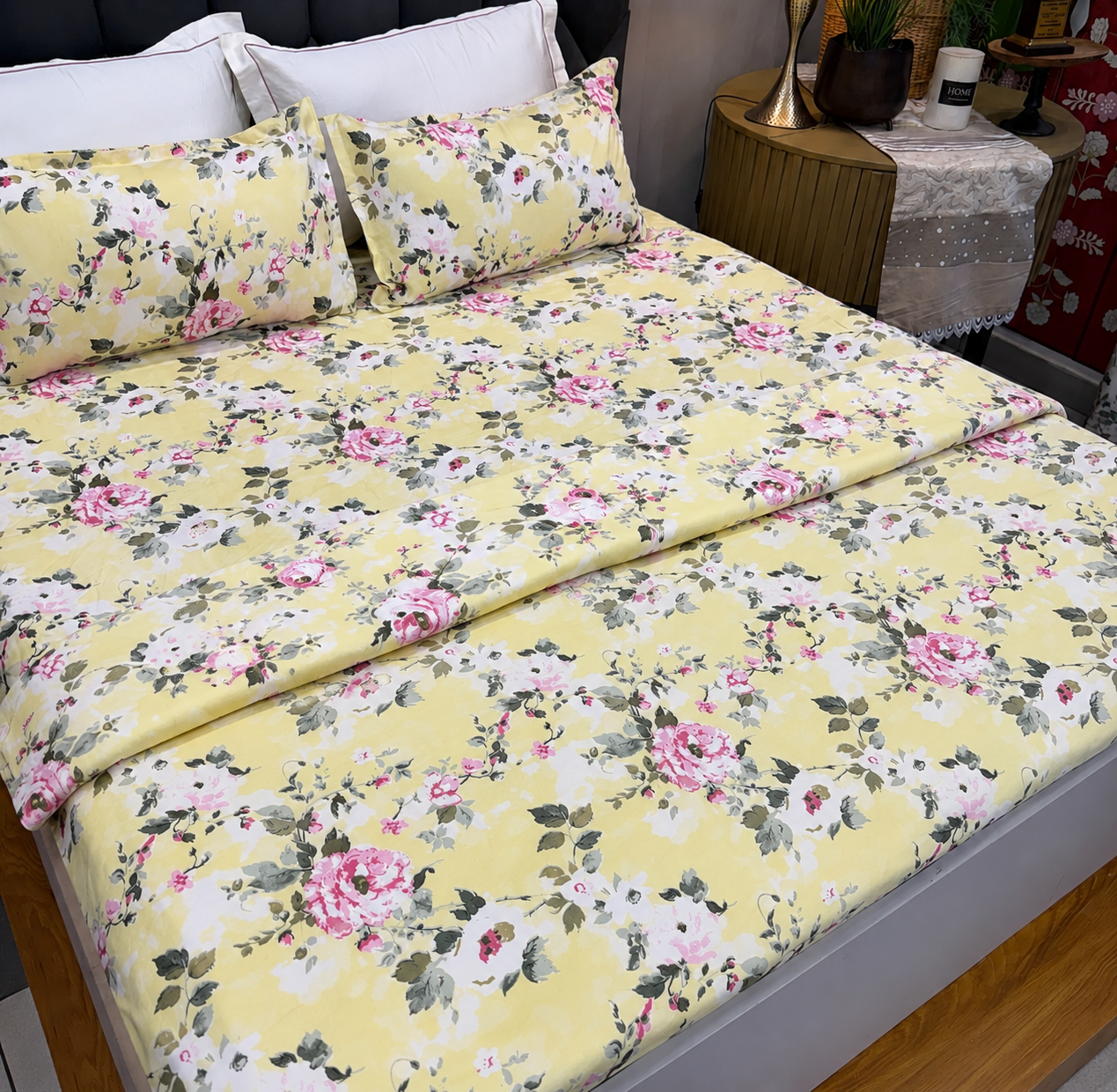 Victorian Floral Collection- Fitted Bedsheet & Dohar