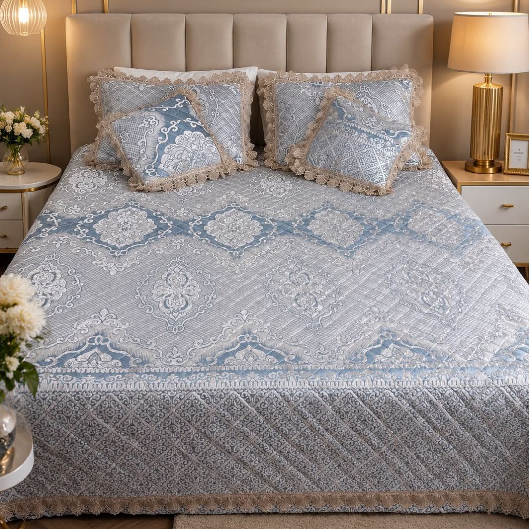 Premium Signature Luxury 5 Pcs Bedcover Set