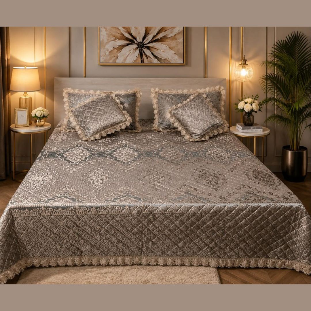 Premium Signature Luxury 5 Pcs Bedcover Set