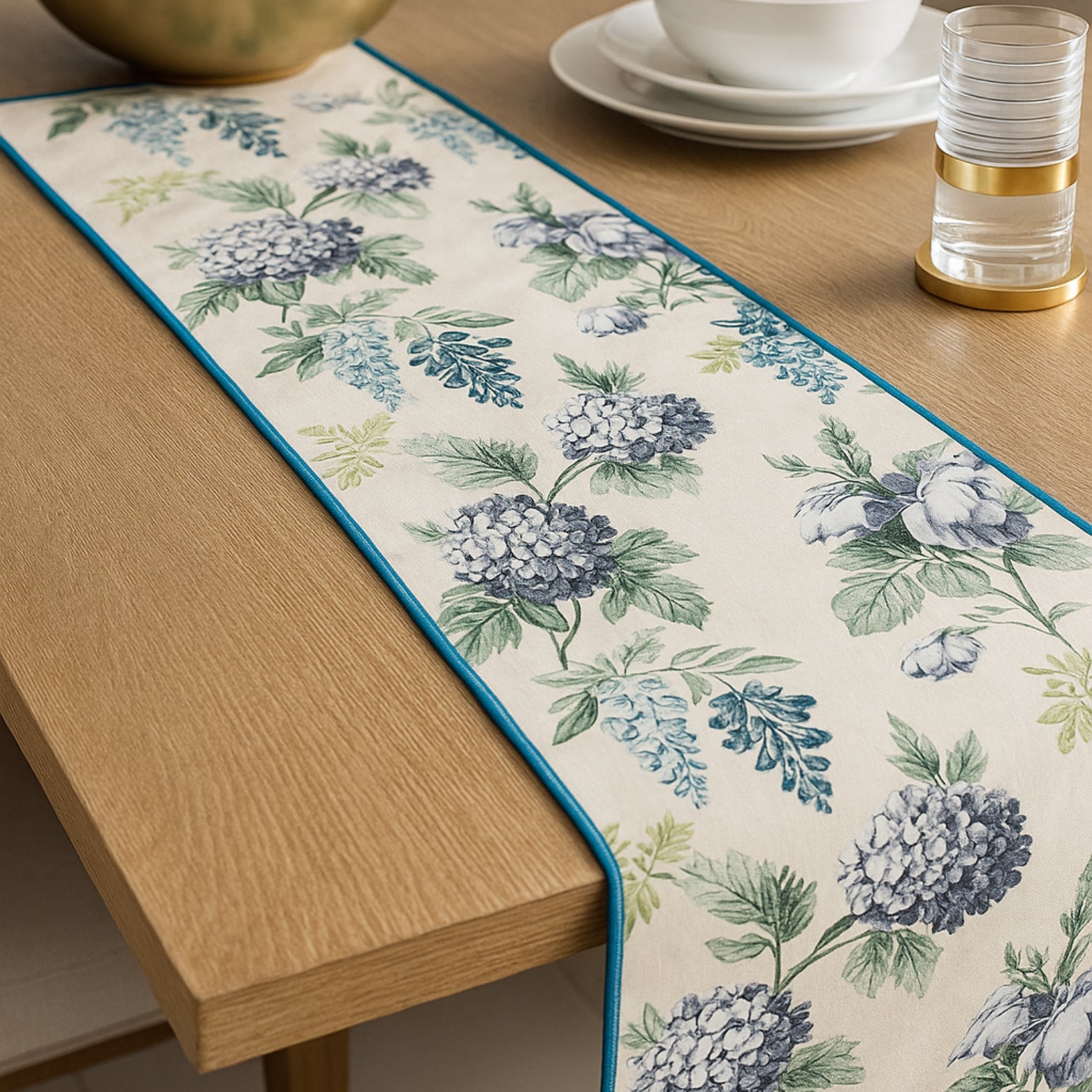 Printed Anti Skid Table Runner for Dining / Center Table Suitable for 4 Seater & 6 Seater