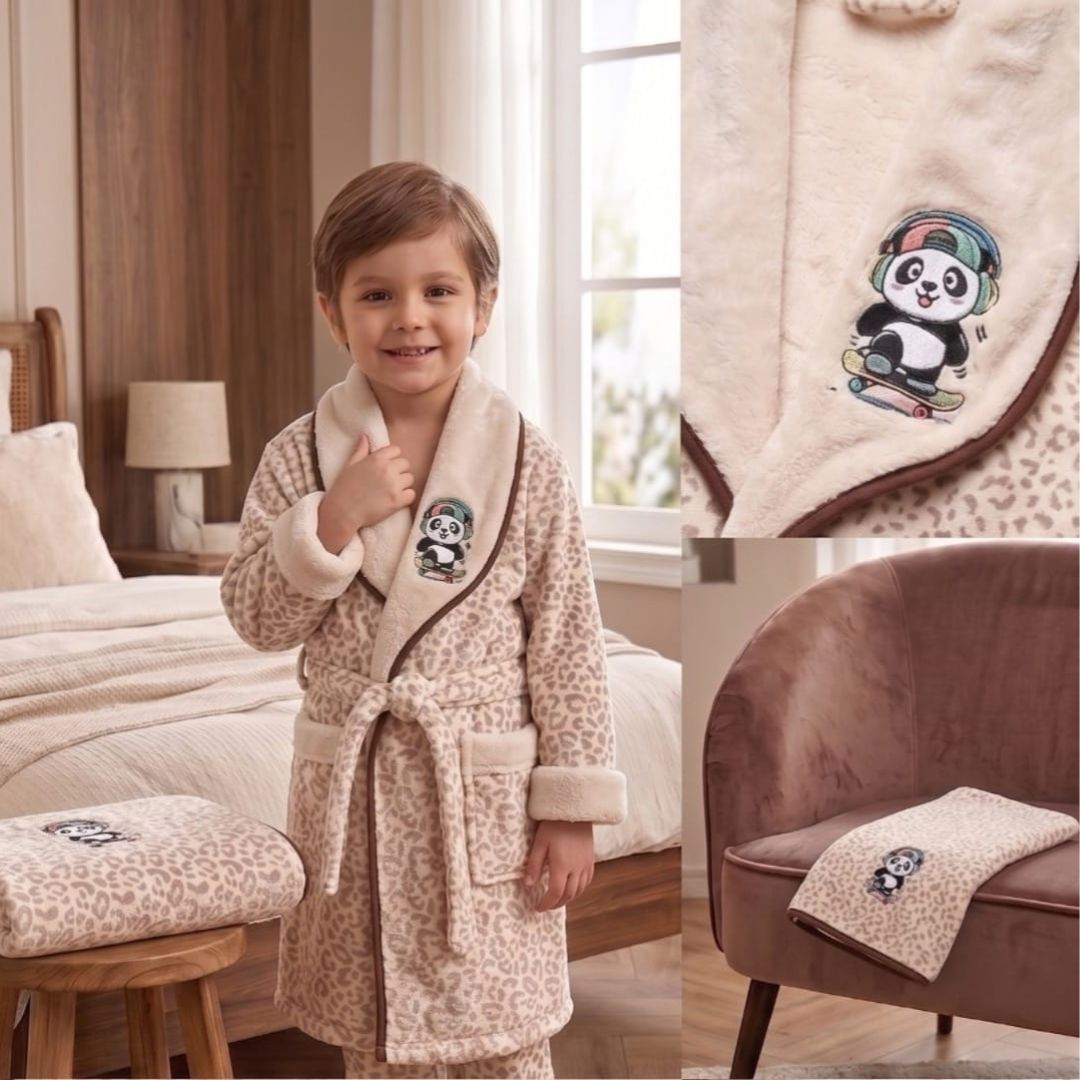 Tiny Hug Kids Bathrobe 3 Pcs Set