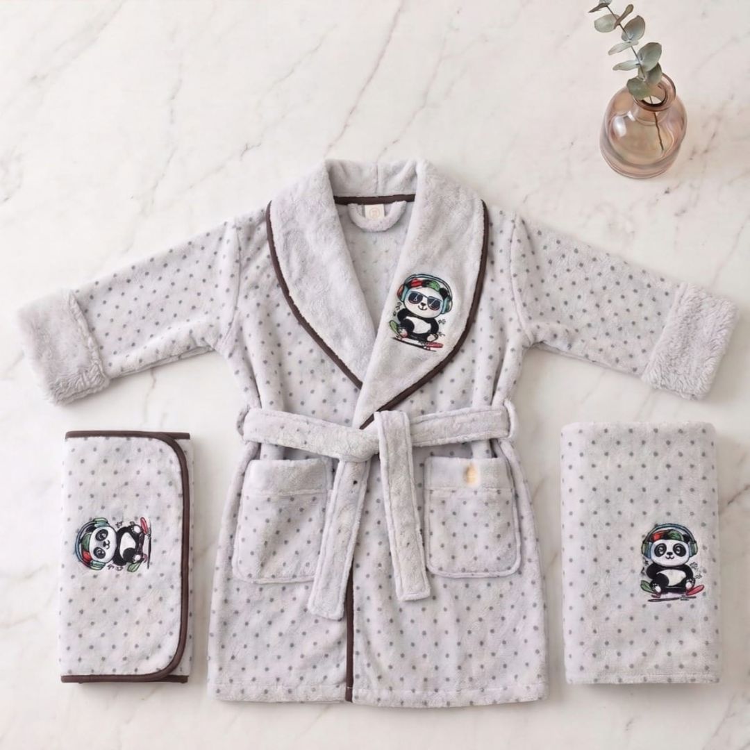 Tiny Hug Kids Bathrobe 3 Pcs Set