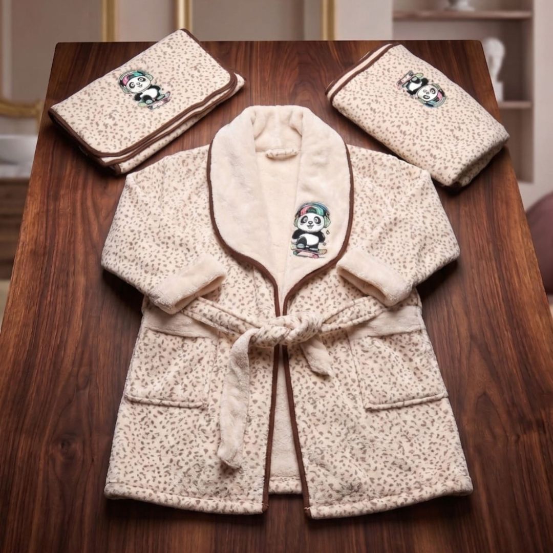 Tiny Hug Kids Bathrobe 3 Pcs Set